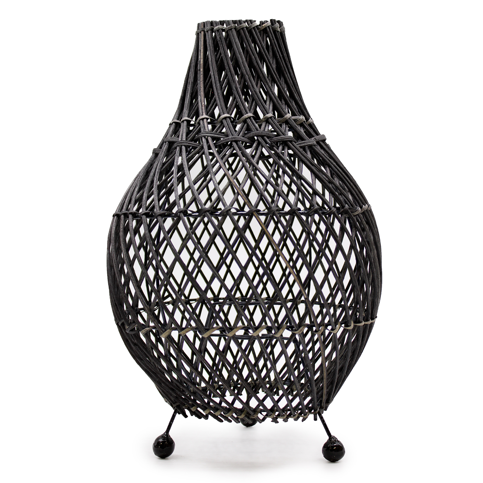 Rattan Table Lamps - Black - 1 Piece (RTL-03)