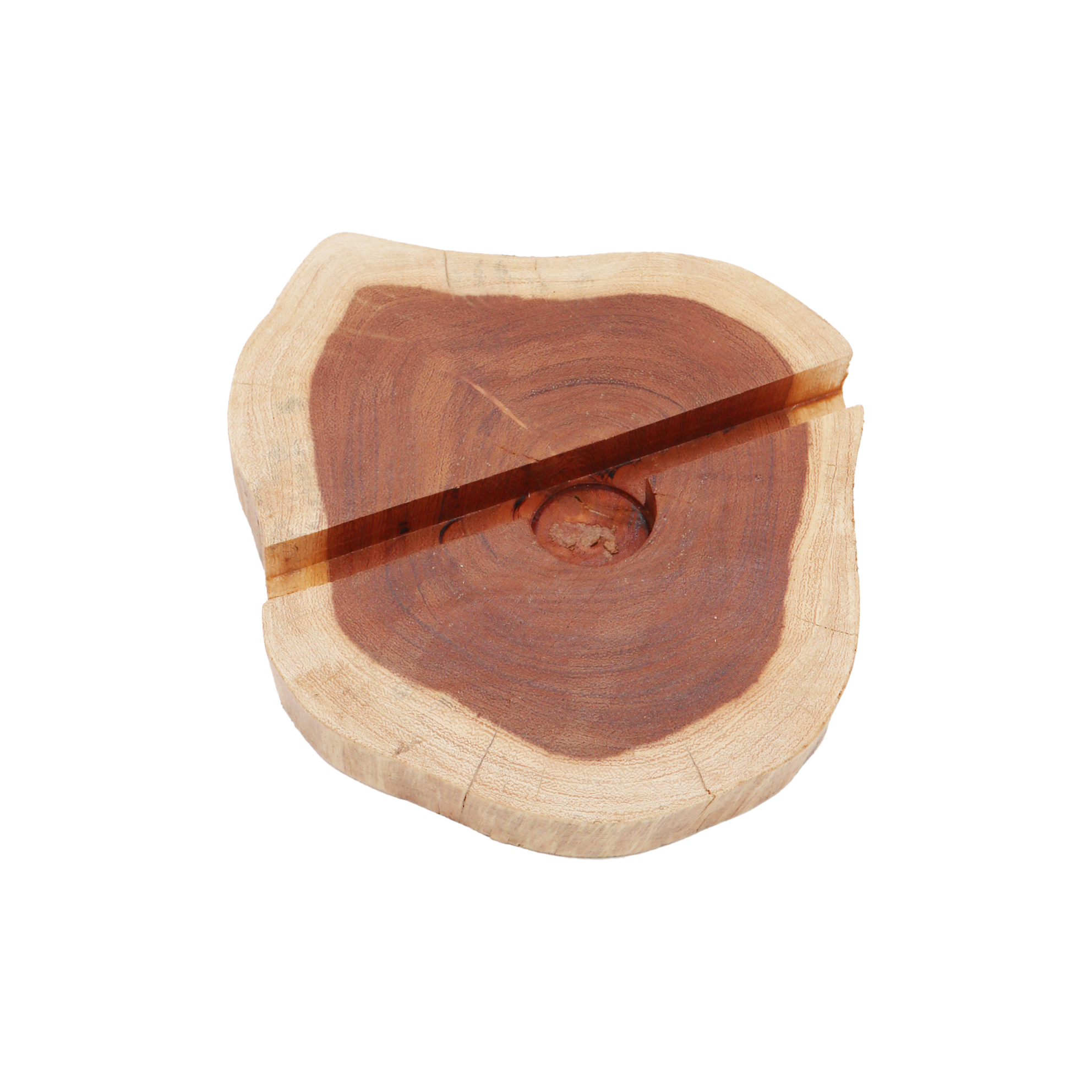 Lrg Gamal Wood Phone Holder - Natural - 1 Piece (NMH-01)