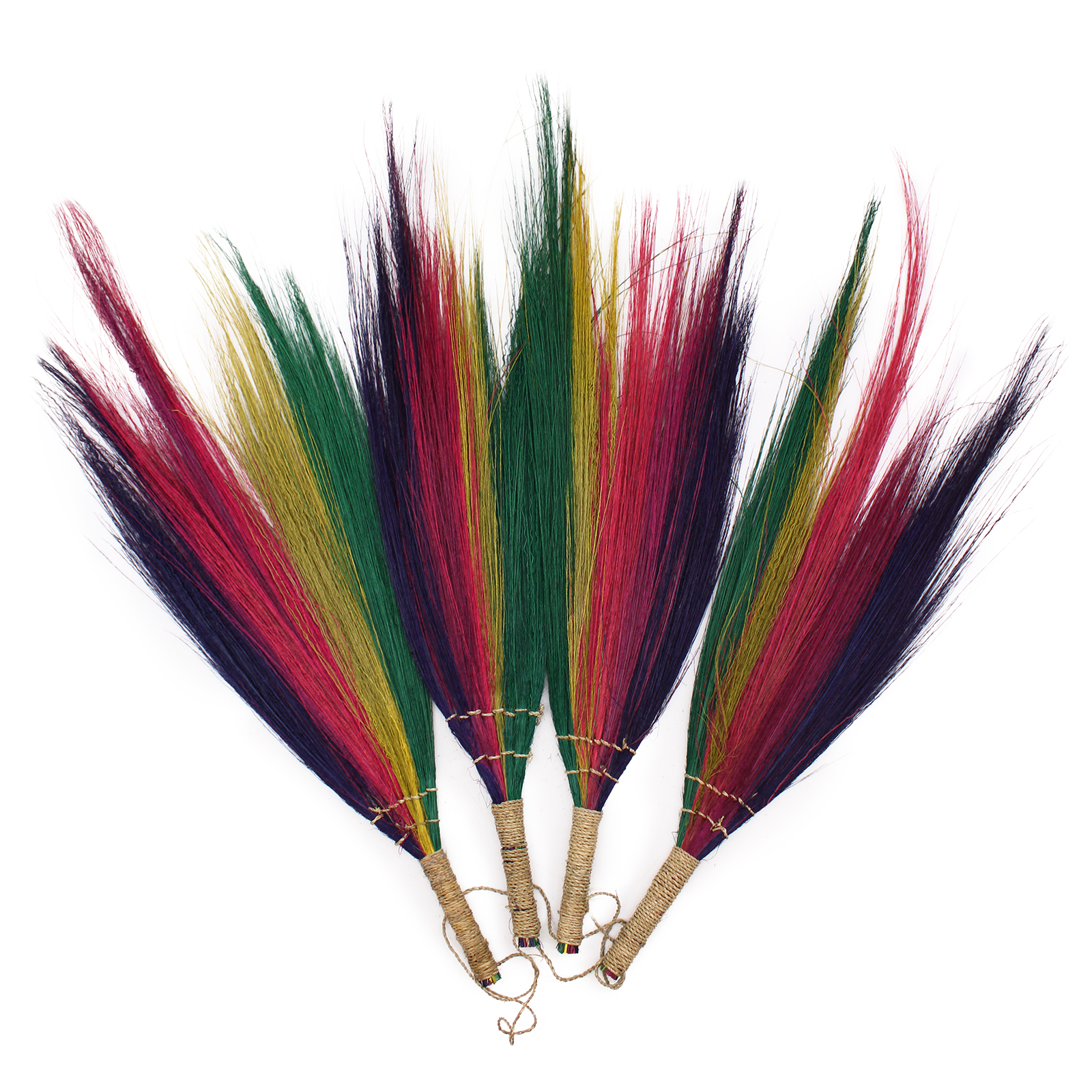 Set 4 - Pampas Broom - Rainbow Colours - 1 Piece (NPB-06)