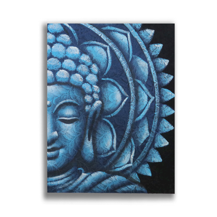 Blue Half Buddha Mandala 60x80cm - 1 Piece (BAP-23)