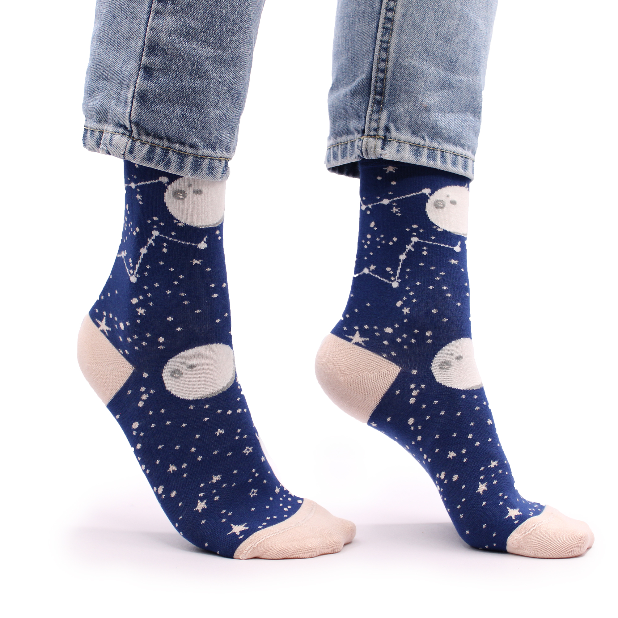 Hop Hare Bamboo Socks (36-40) - Moon Walk - 1 Piece (BamS-06F)