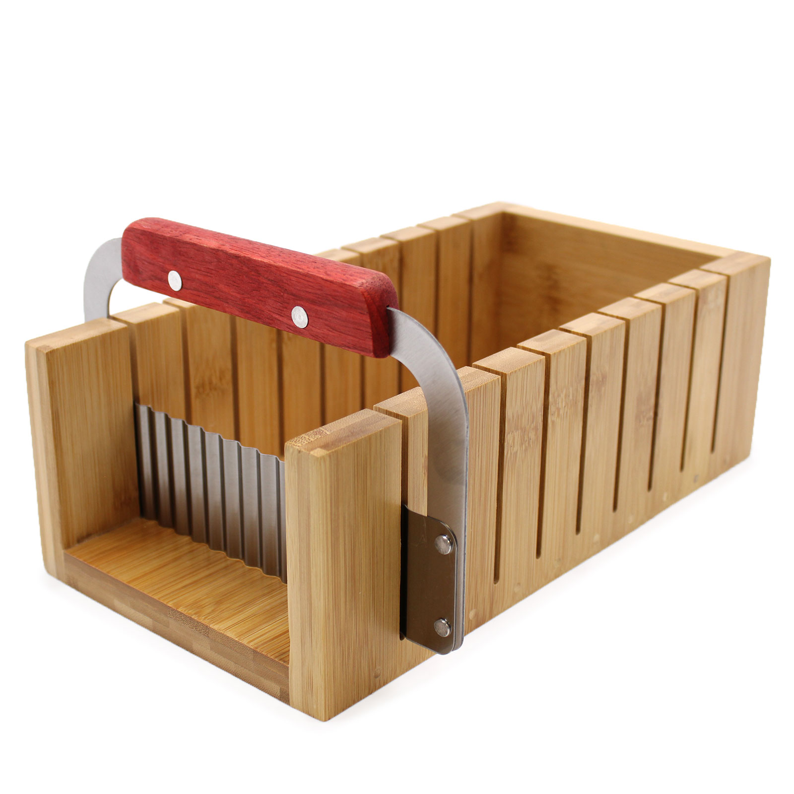 Wooden Soap Loaf Cutter Set - Wavy and Straight Cutter - 1 Piece (HMS-48)