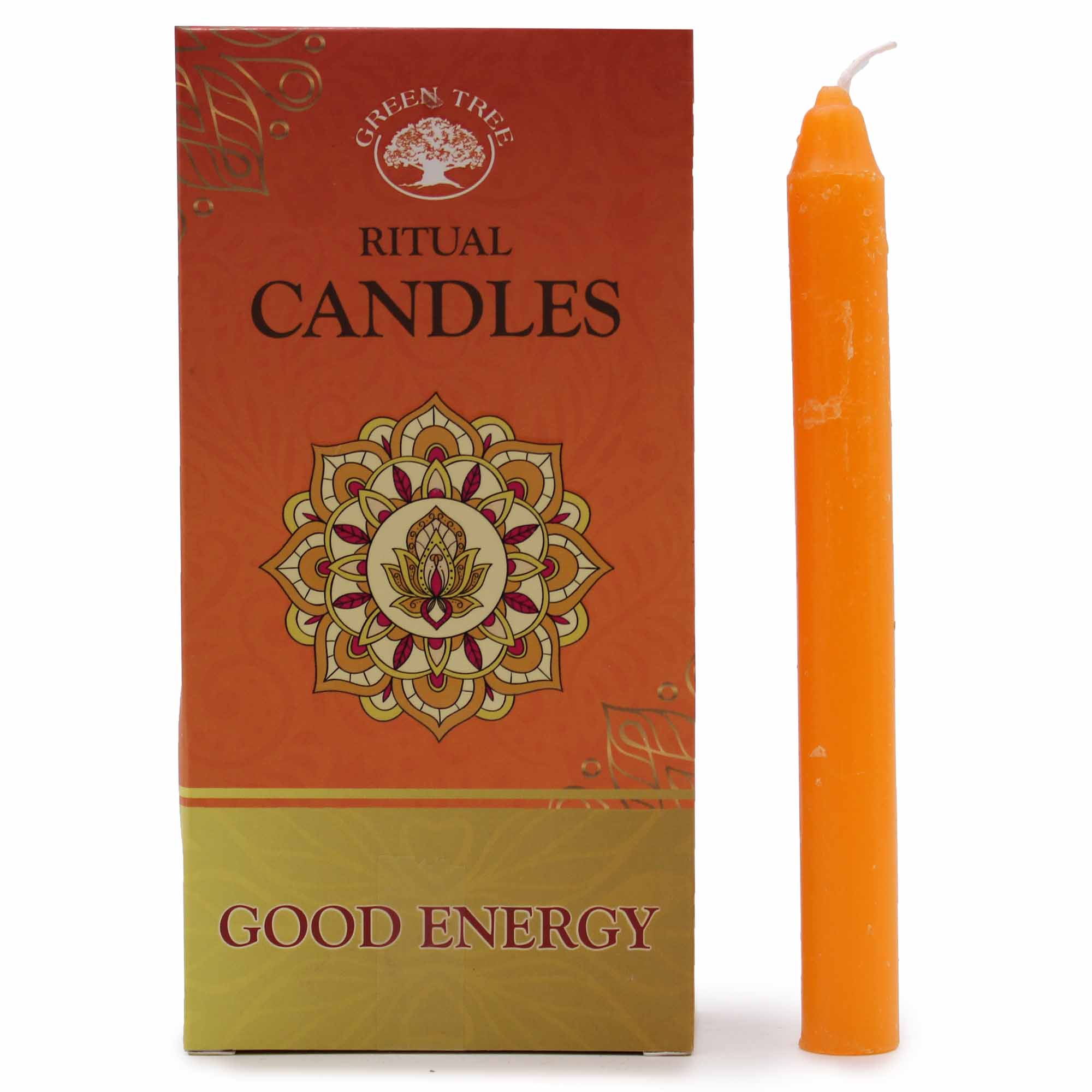 Set of 10 Spell Candles - Good Energy - 1 Piece (SCand-02)