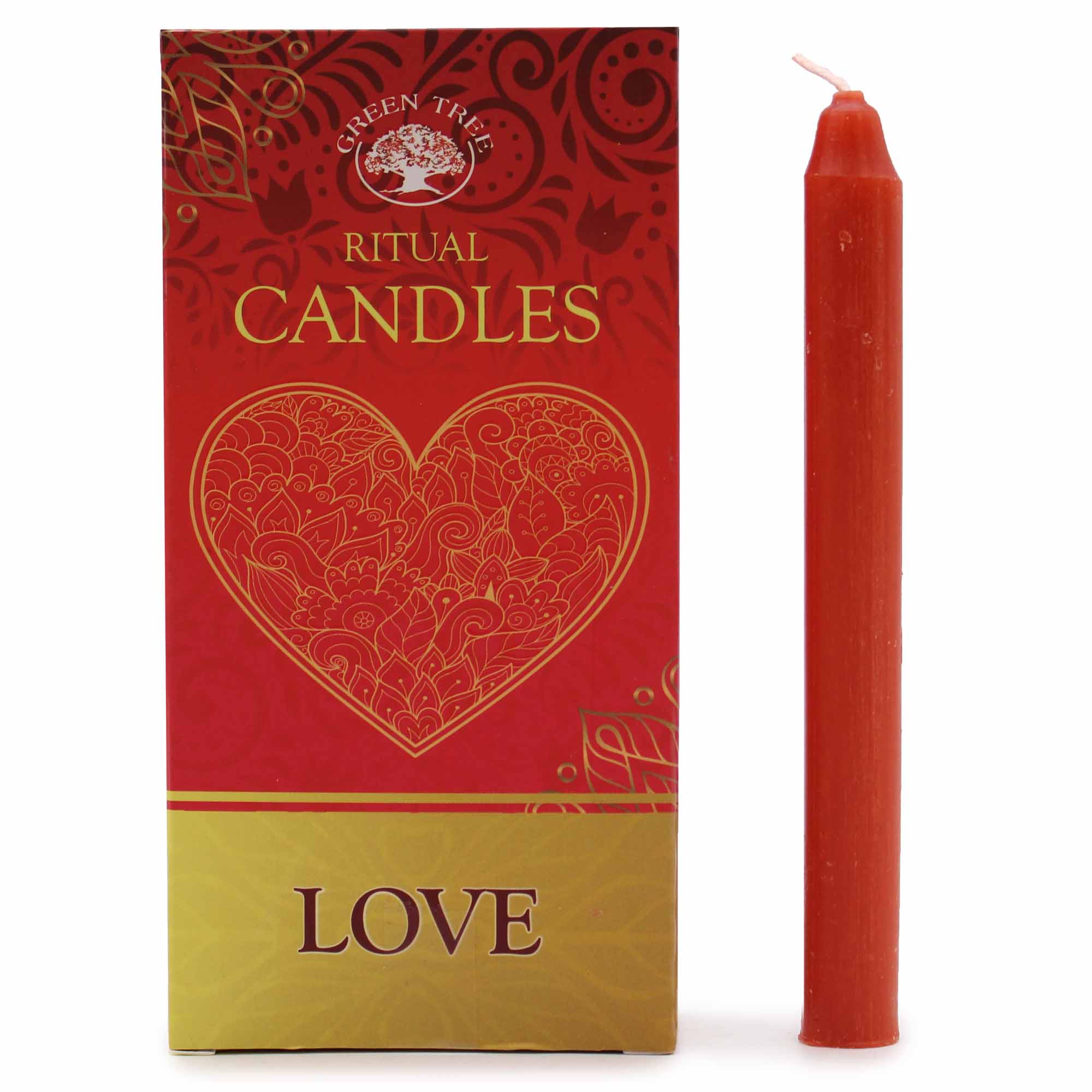 Set of 10 Spell Candles - Love - 1 Piece (SCand-03)