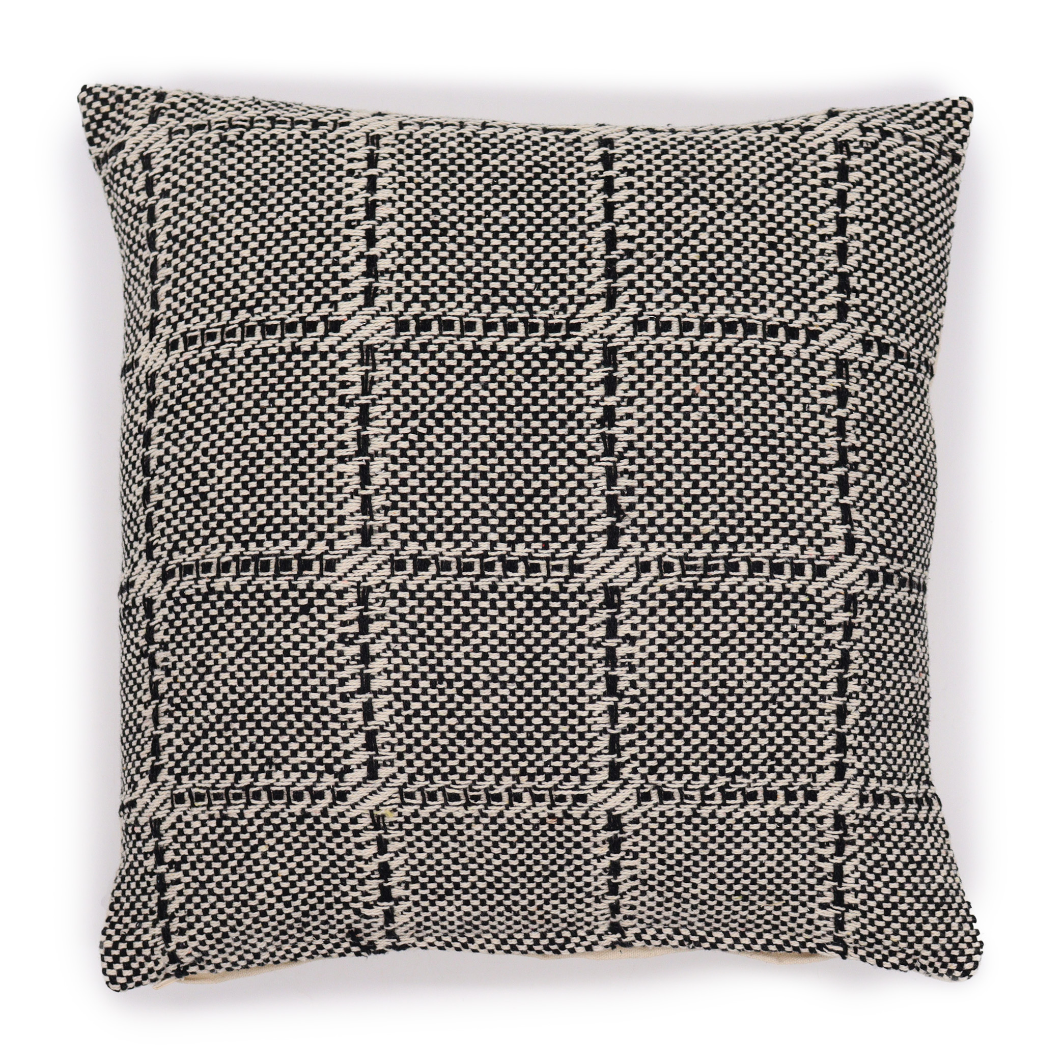 Classic Cushion Cover - Squares Grey - 40x40cm - 1 Piece (CICC-03)