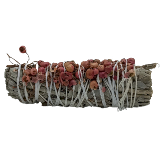 Smudge Stick - White Sage and Pirul Seed - 1 Piece (MSage-59)