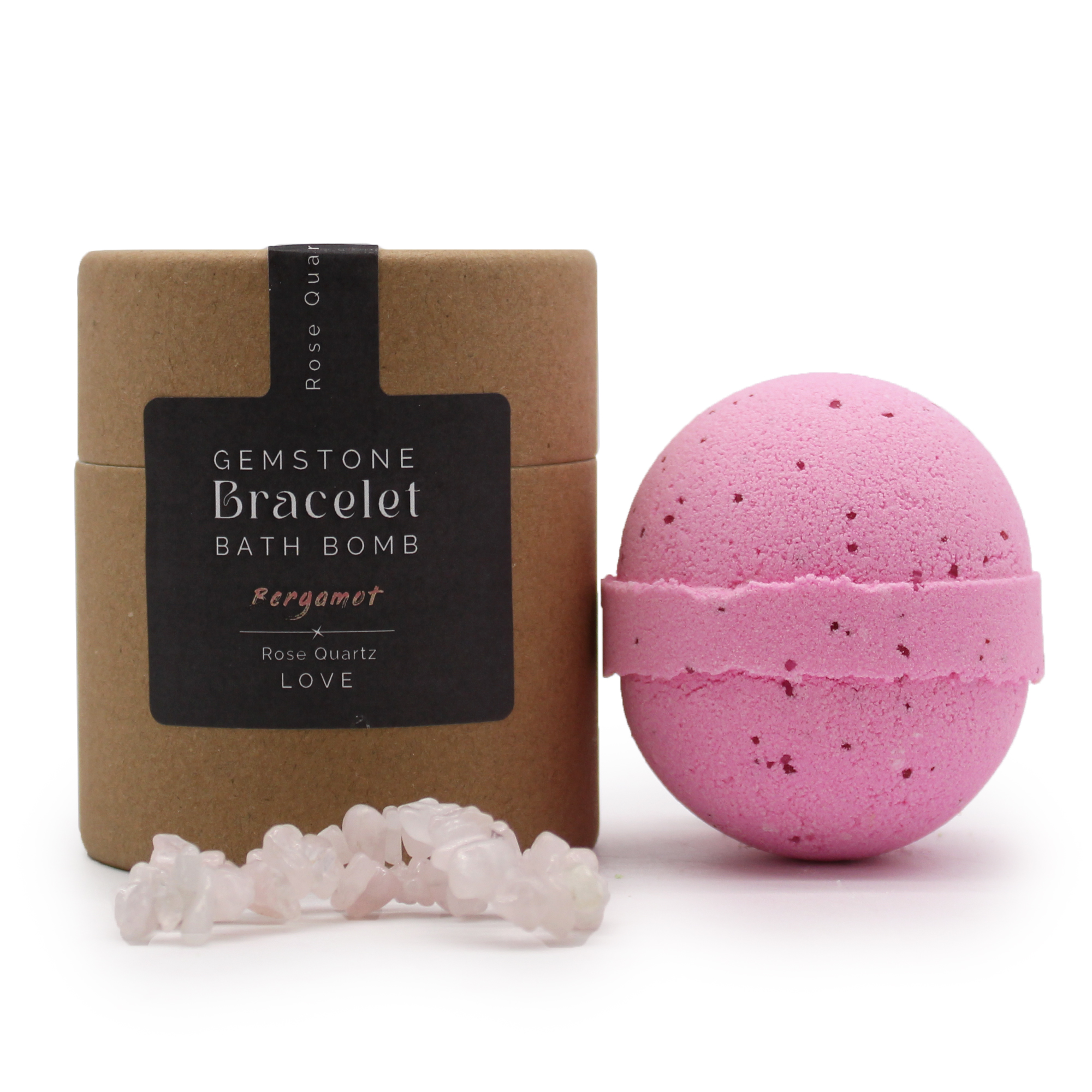 Rose Quartz Gem Bracelet Bath Bomb - 1 Piece (GBBB-03)