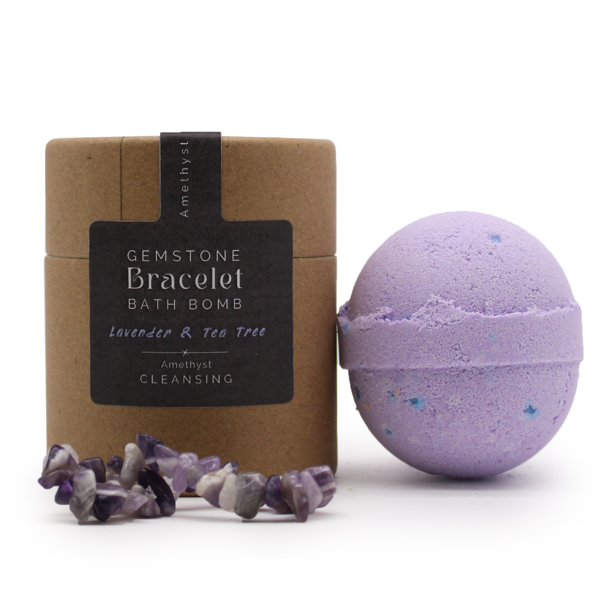 Amethyst Gem Bracelet Bath Bomb - 1 Piece (GBBB-04)