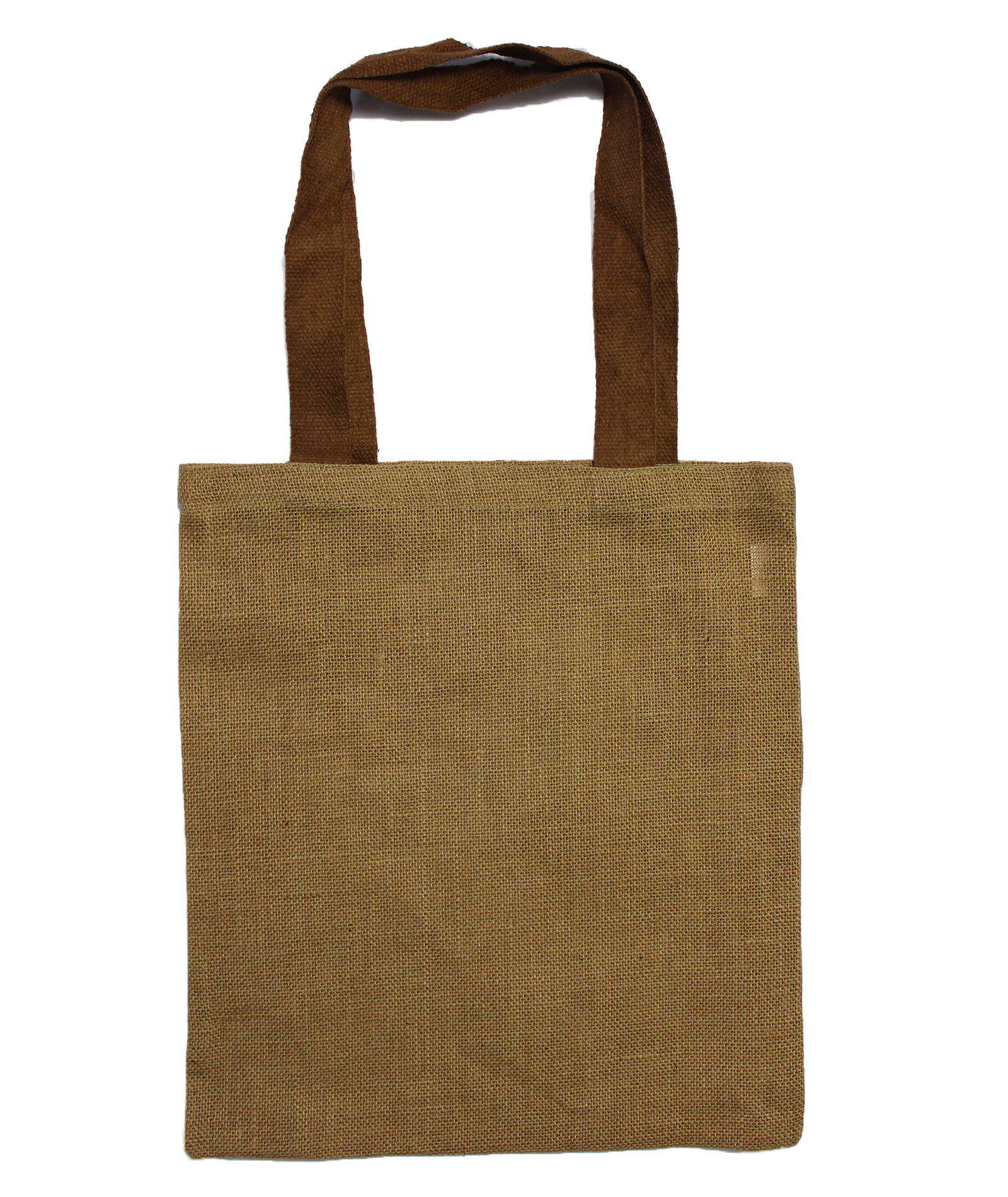 Large Jute Tote Bag - Brown Colour Handle - 1 Piece (JSB-03a)