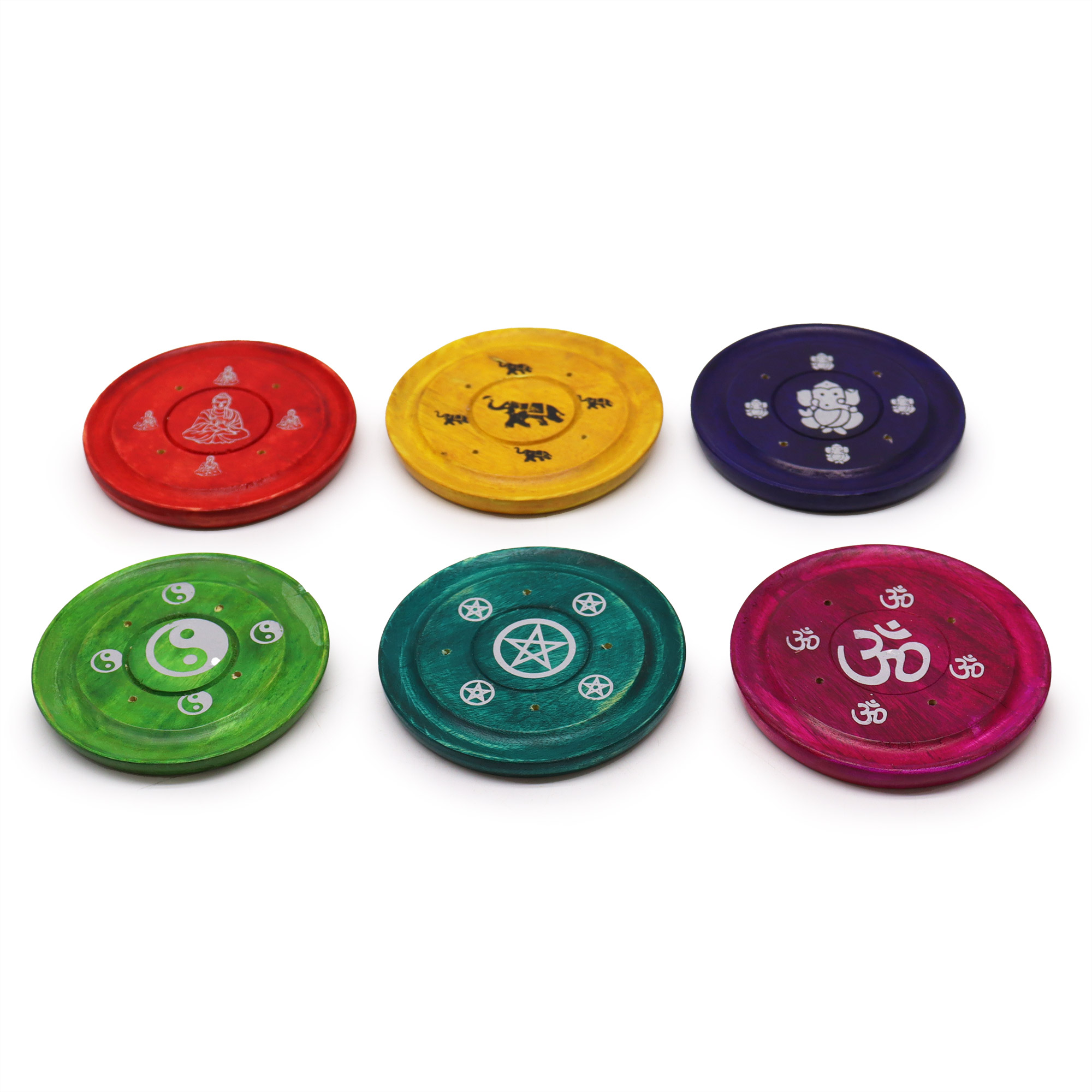 Assorted Design Incense Plates - 1 Piece (ISH-223M)