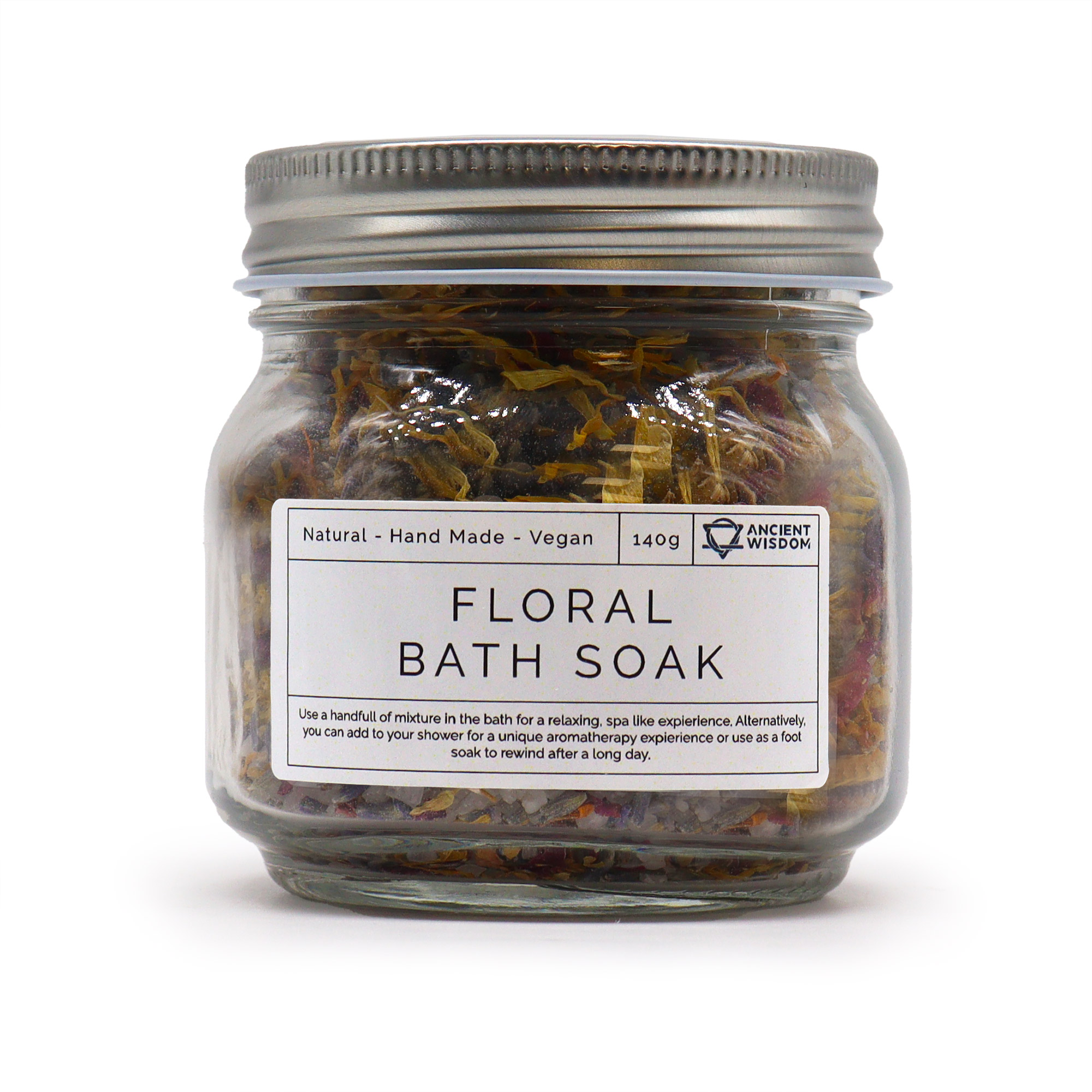 Floral Bath Soak - Natural - 140g - 1 Piece (FSB-01)