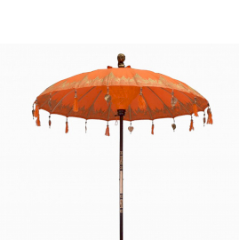 Bali Patio Parasol - Cotton - Orange Decor - 2m - 1 Piece (BPAR-06)