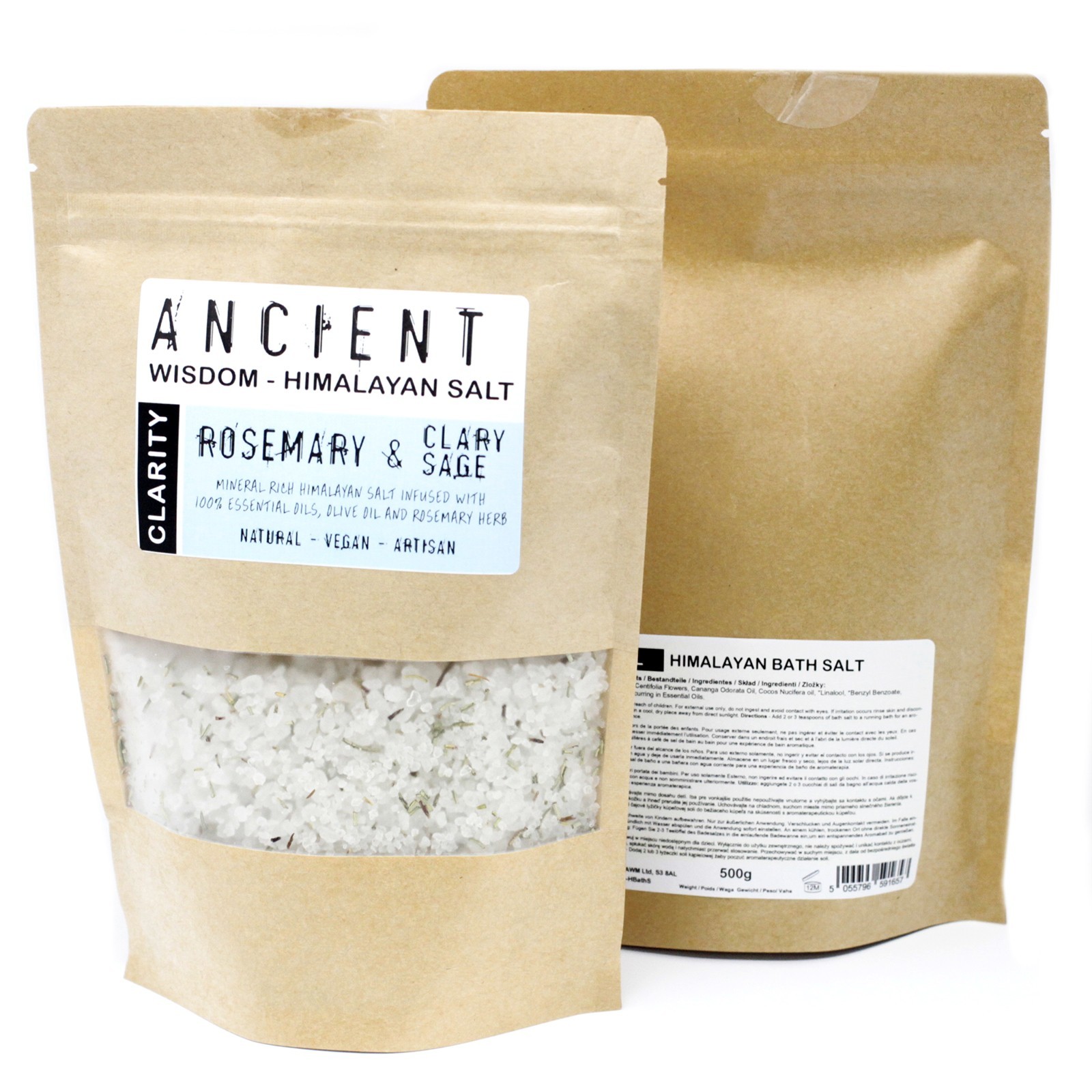 Himalayan Bath Salt Blend 500g - Clarity - 1 Piece (HBathS-02)