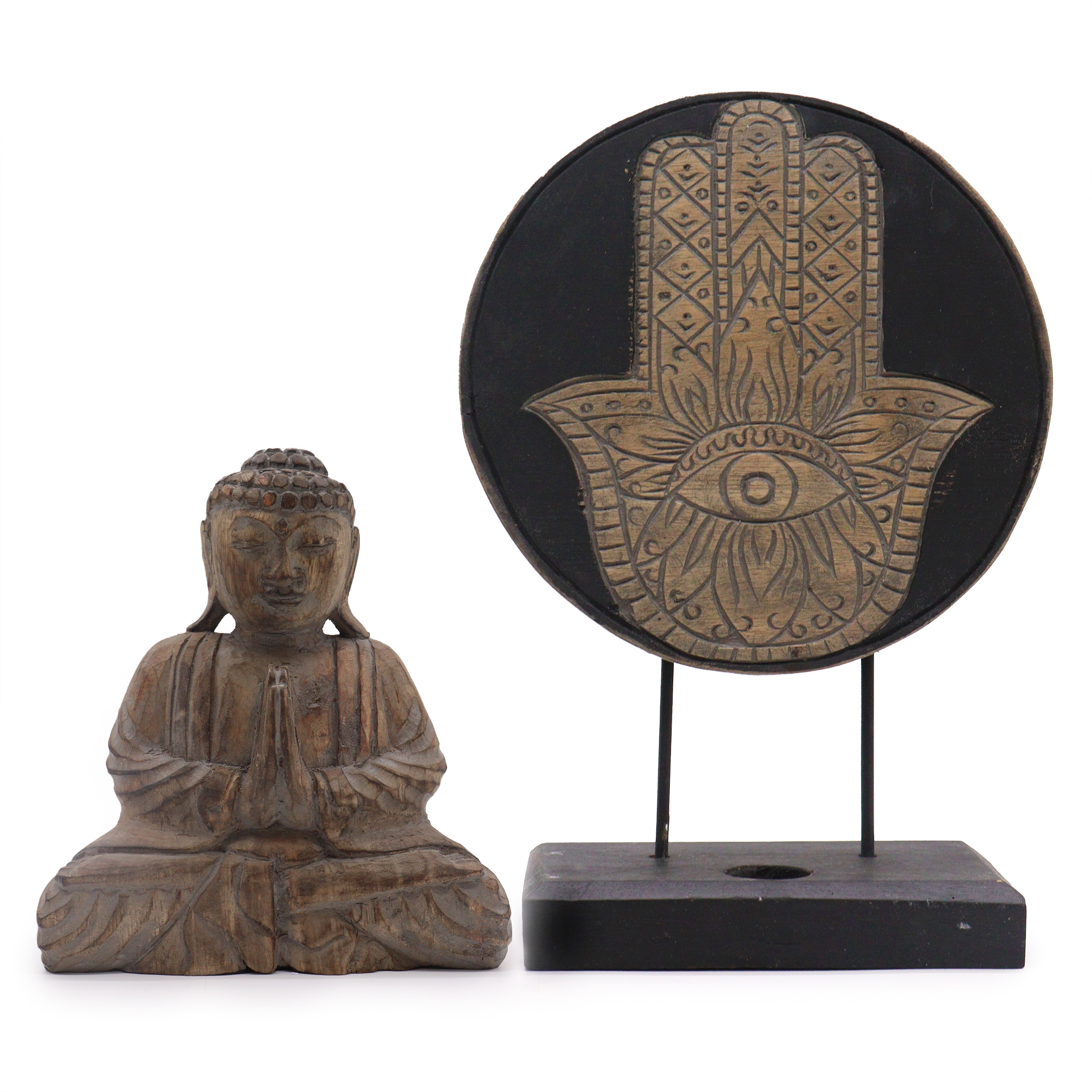 Buddha Feng Shui Set - Hamsa - Grey (2 Designs) - 1 Piece (BFSS-01)