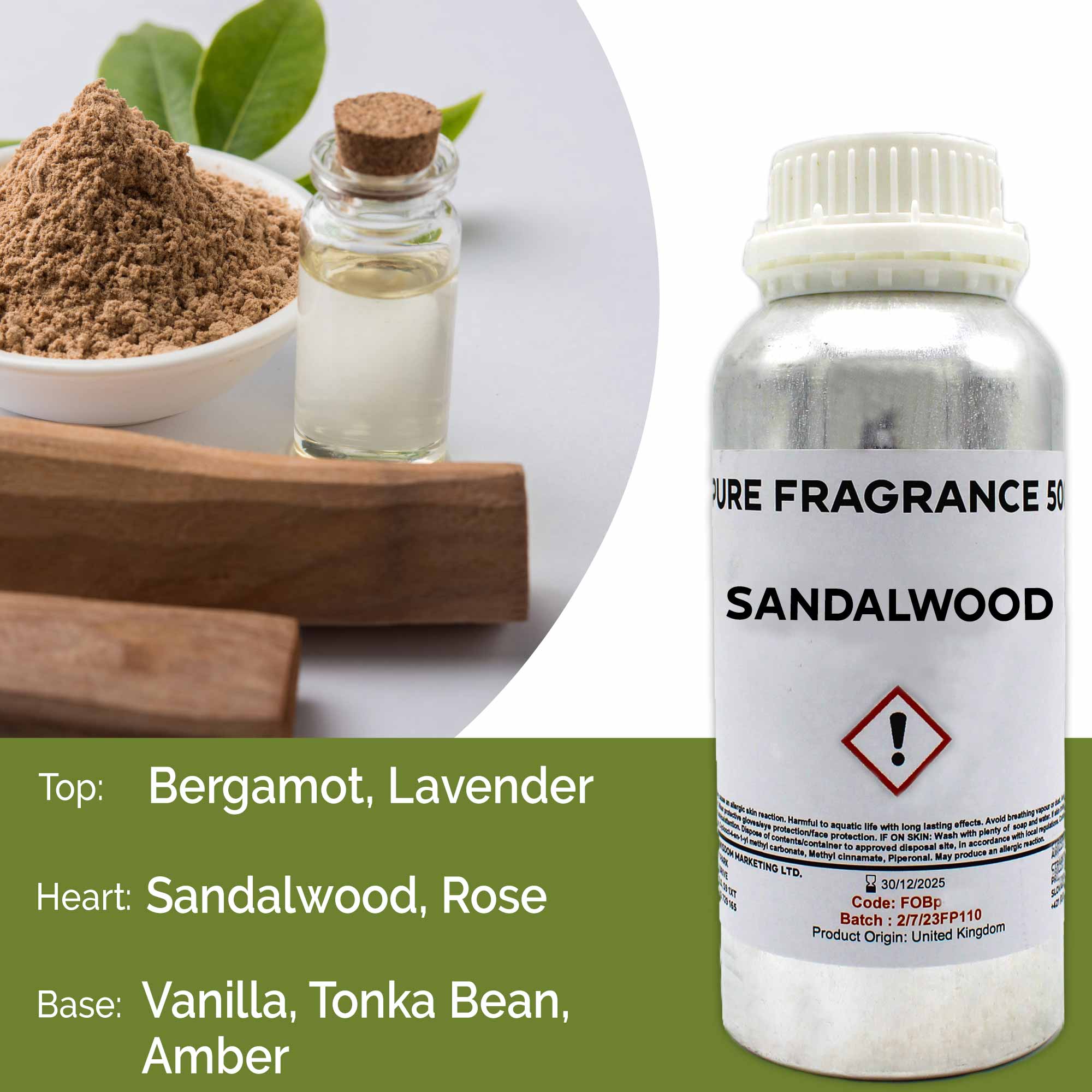 500ml (Pure) FO - Sandalwood - 1 Piece (FOBp-104)
