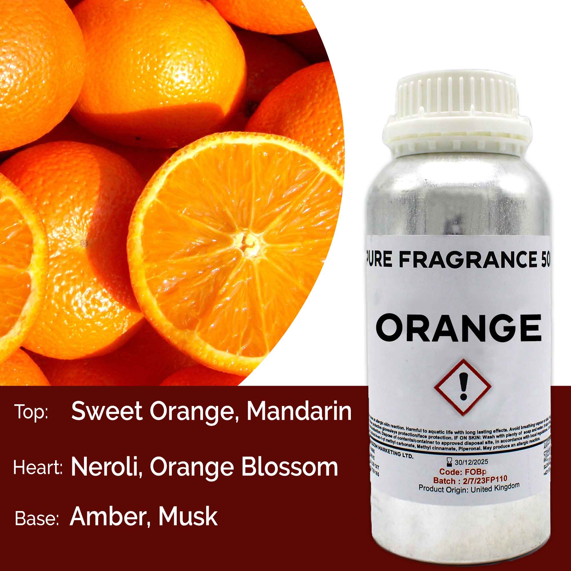 500ml (Pure) FO - Orange - 1 Piece (FOBp-87)