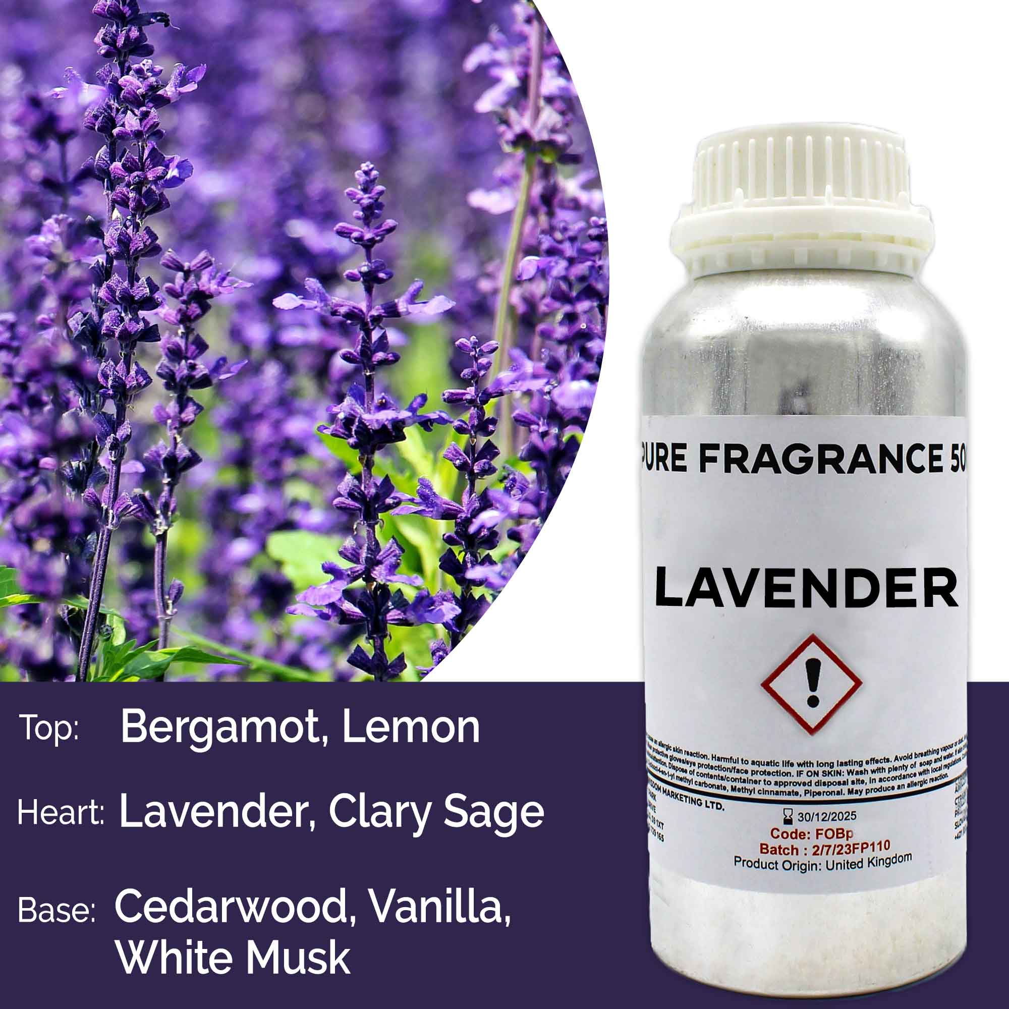 500ml (Pure) FO - Lavender - 1 Piece (FOBp-60)