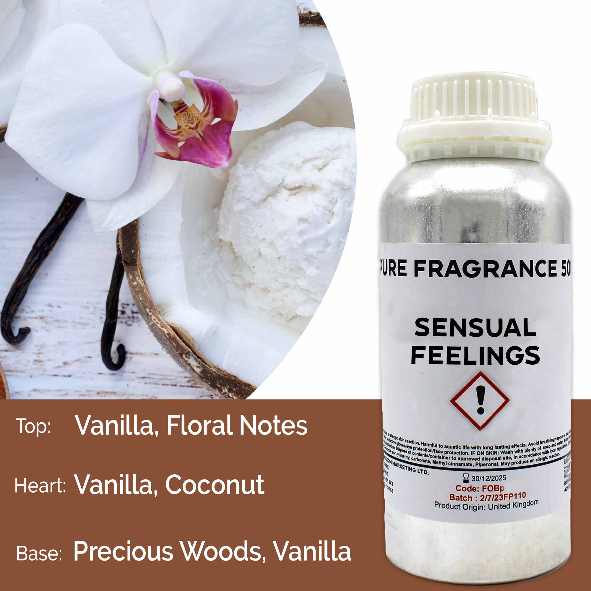 Sensual Pure Fragrance Oil - 500ml - 1 Piece (FOBp-108)
