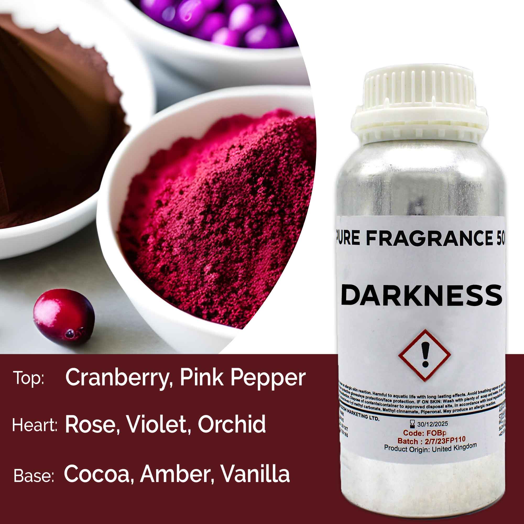 Darkness Pure Fragrance Oil - 500ml - 1 Piece (FOBP-141)