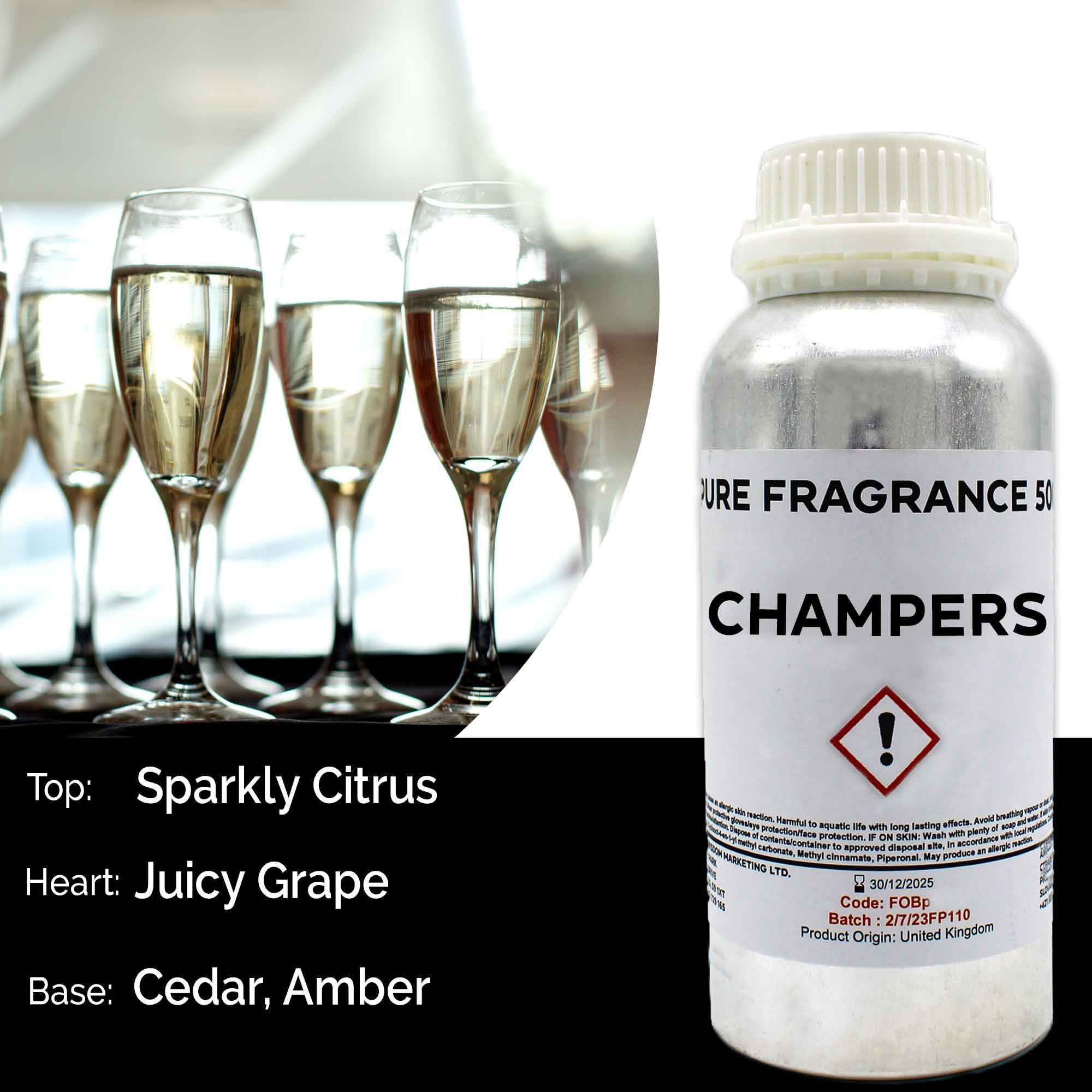 Champers Pure Fragrance Oil - 500ml - 1 Piece (FOBP-146)