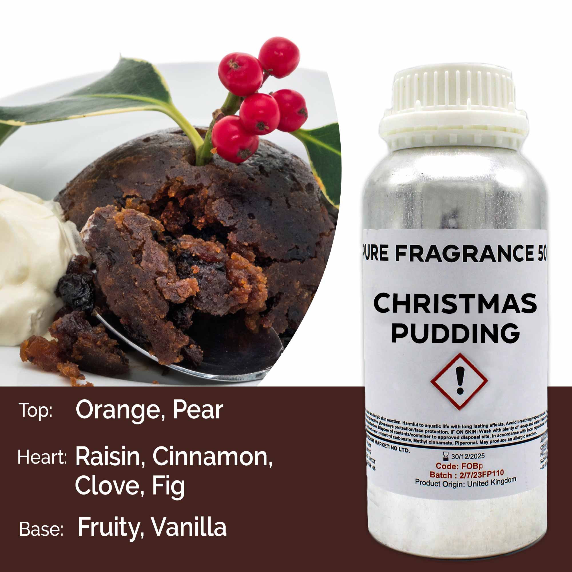 Christmas Pudding Pure Fragrance Oil - 500ml - 1 Piece (FOBP-148)