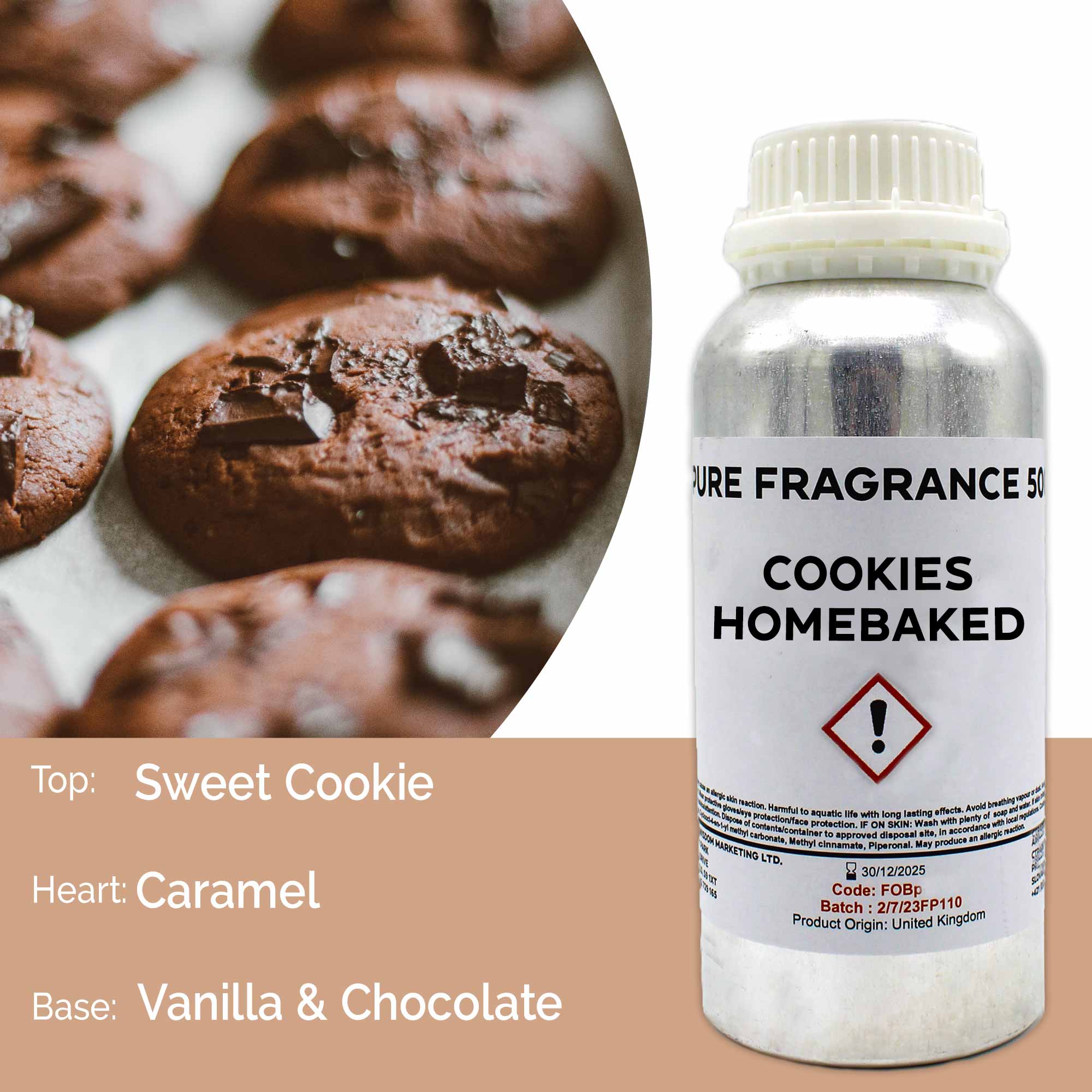 Cookies Homebaked Pure Fragrance Oil - 500ml - 1 Piece (FOBP-150)