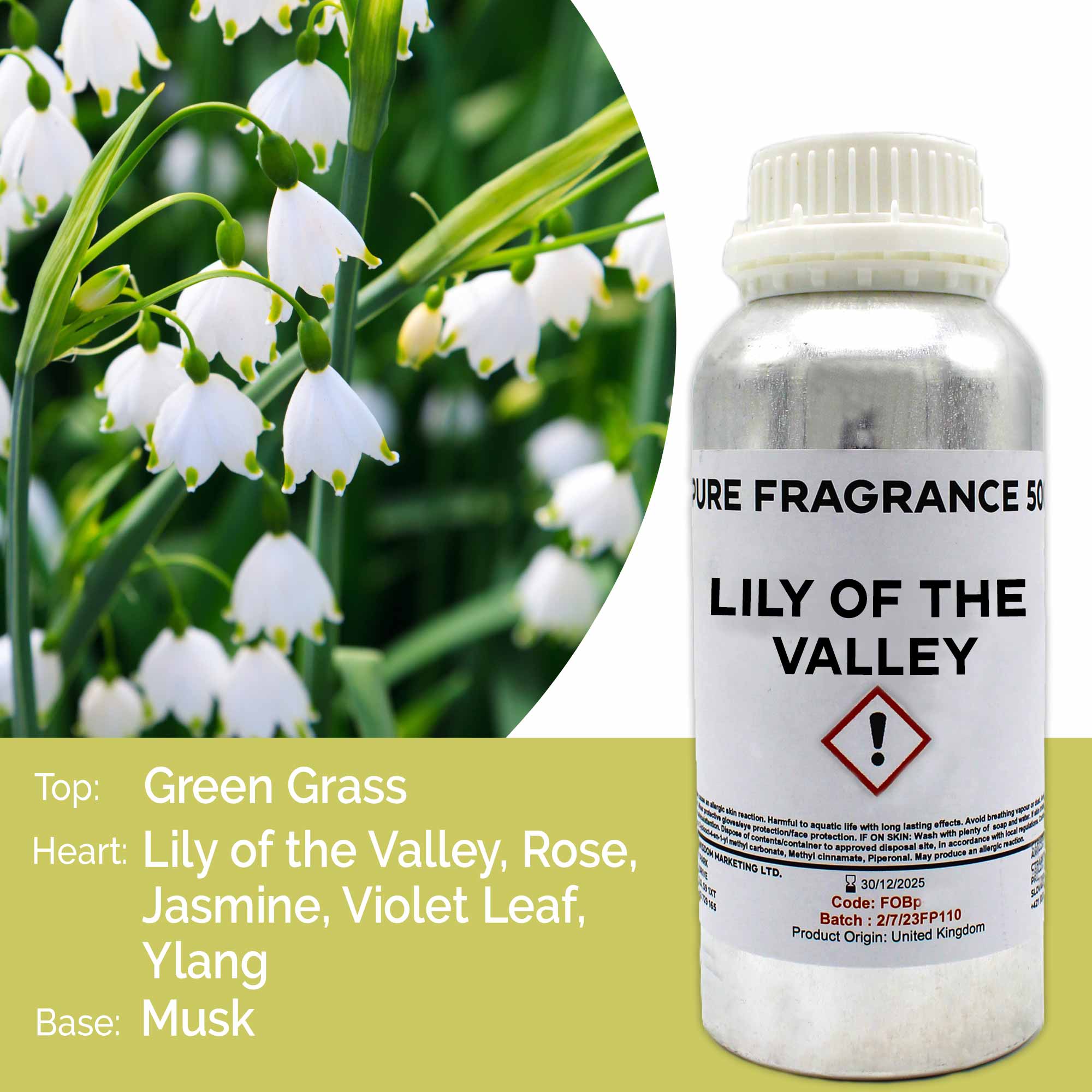 Lily Of The Valley Pure Fragrance Oil - 500ml - 1 Piece (FOBp-66)