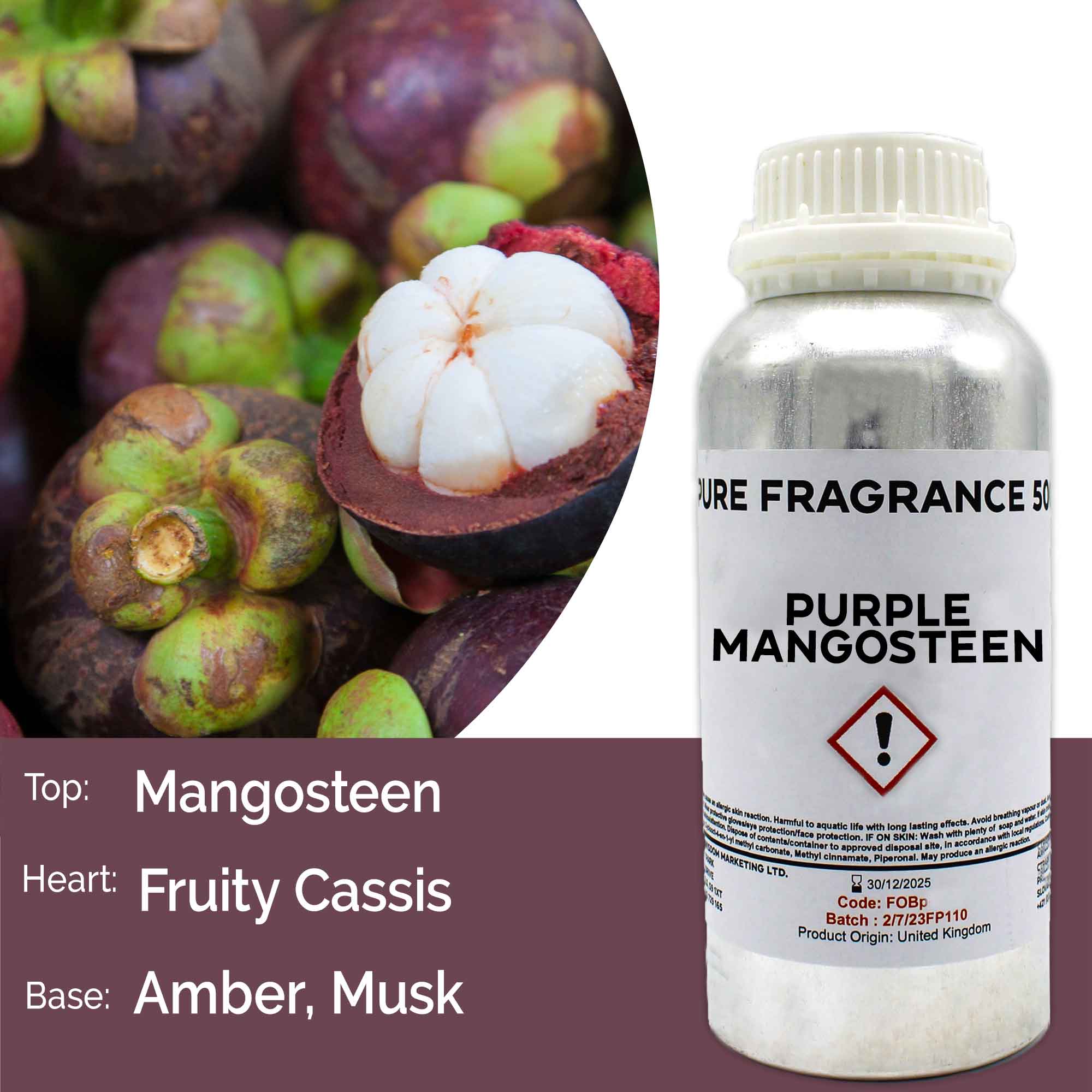 Purple Mangosteen Pure Fragrance Oil - 500ml - 1 Piece (FOBP-199)