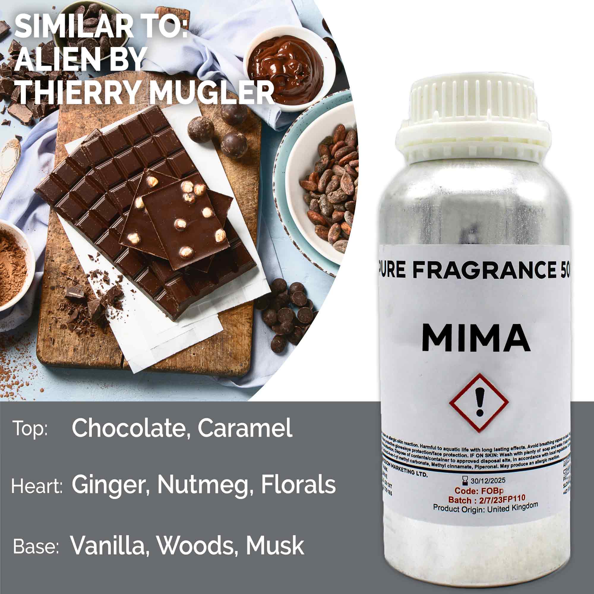 Mima Pure Fragrance Oil - 500ml - 1 Piece (FOBP-181)