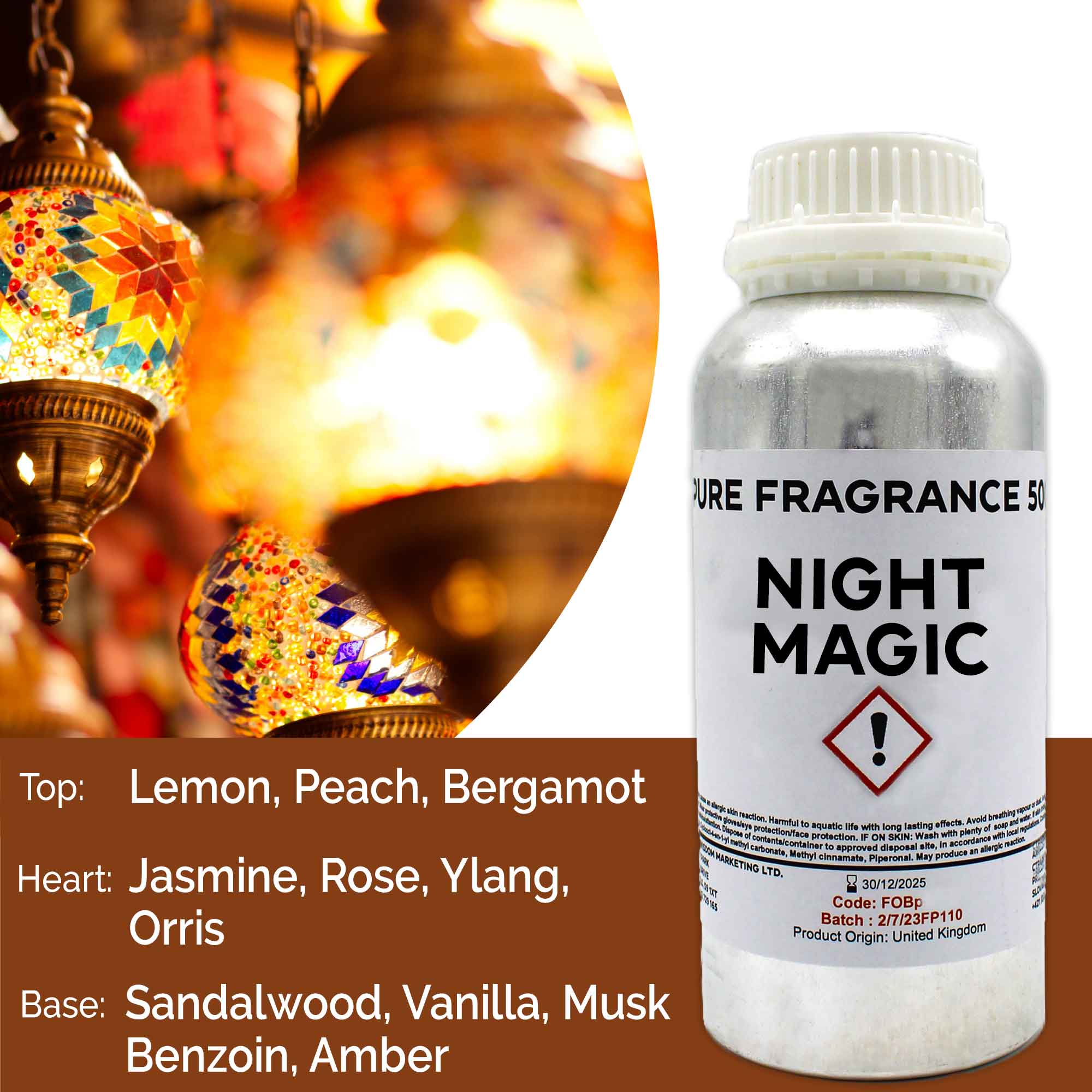 Night Magic Pure Fragrance Oil - 500ml - 1 Piece (FOBp-80)