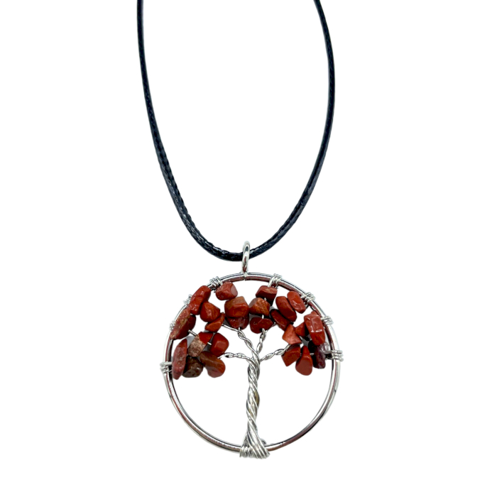 Tree of Life Pendant - Red Jasper - 1 Piece (TOLP-05)