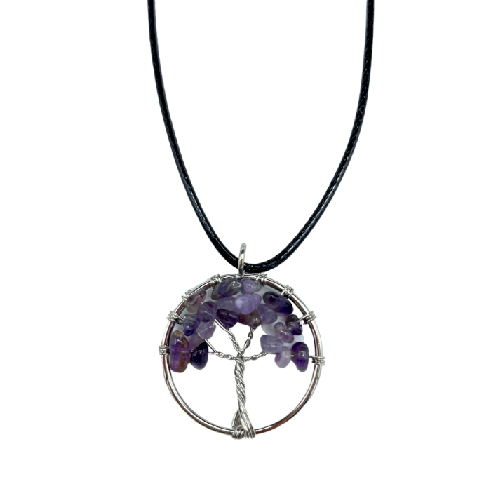 Tree of Life Pendant - Amethyst - 1 Piece (TOLP-07)