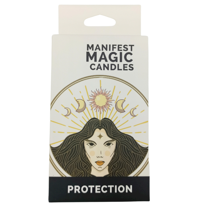 Manifest Magic Candles (pack of 12) - Ivory - Protection - 1 Piece (MMC-09)