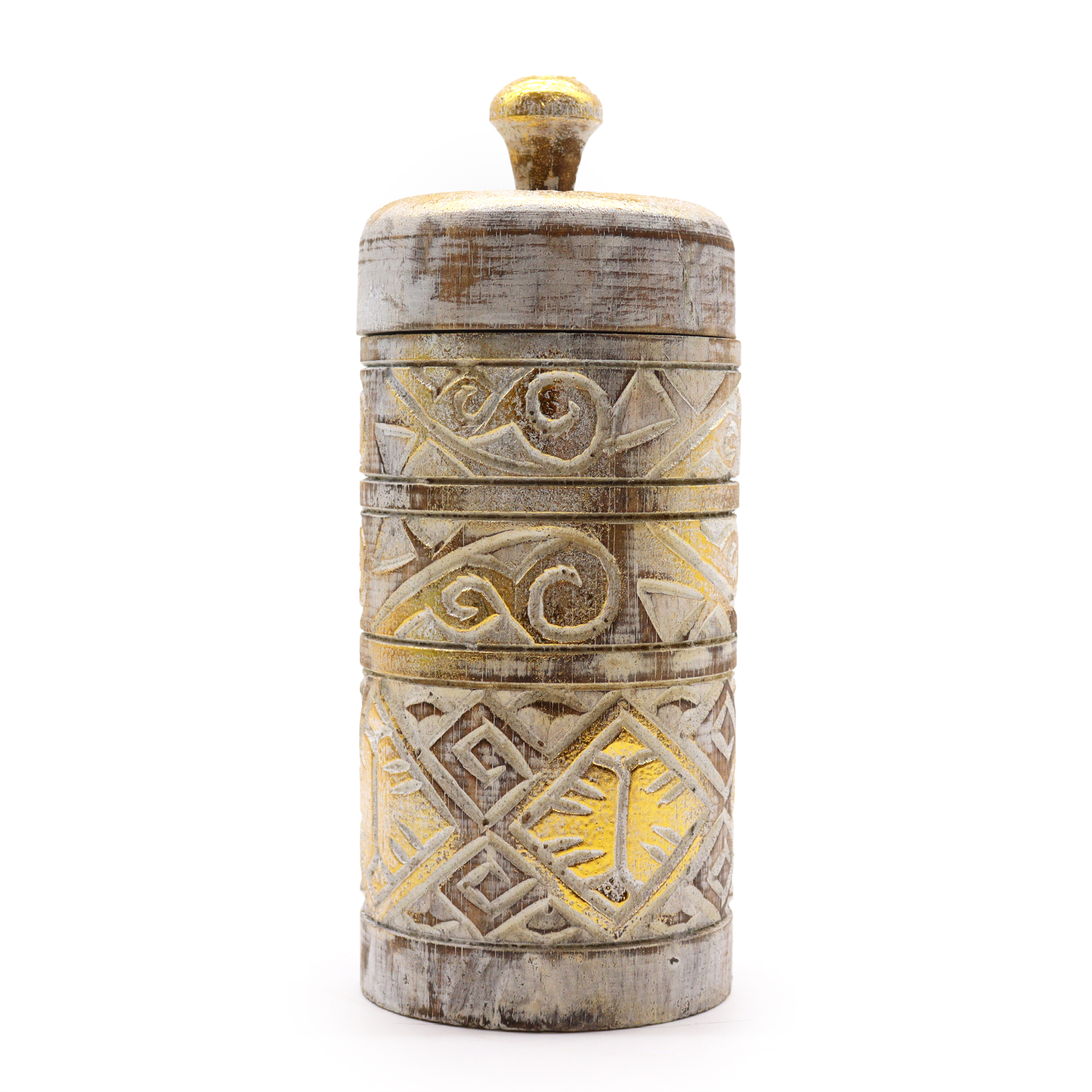 White & Gold - Tall Container - 1 Piece (TWJ-03)
