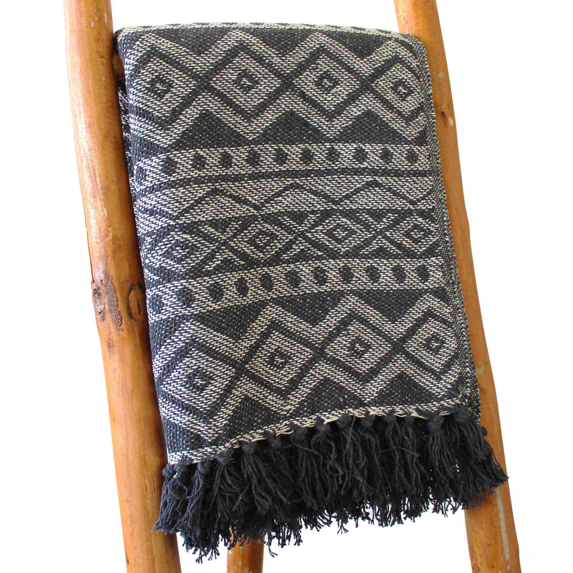 Boho Comfort Throws - 125x150cm - Grey - 1 Piece (BOHOT-02)
