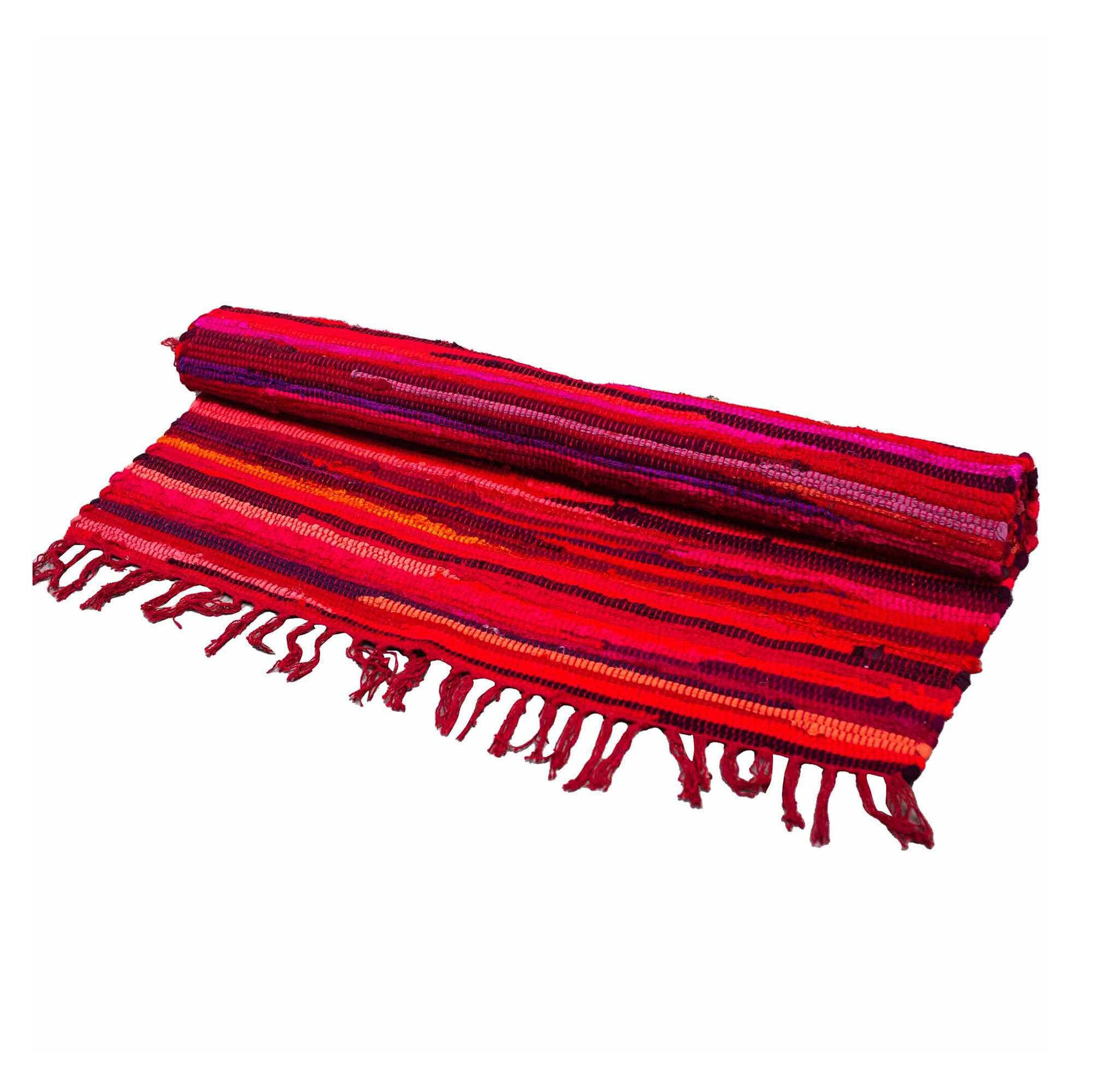 Large Rag Rug - 150x90cm - premium quality - Shocking Pinks - 1 Piece (VRUG-18)