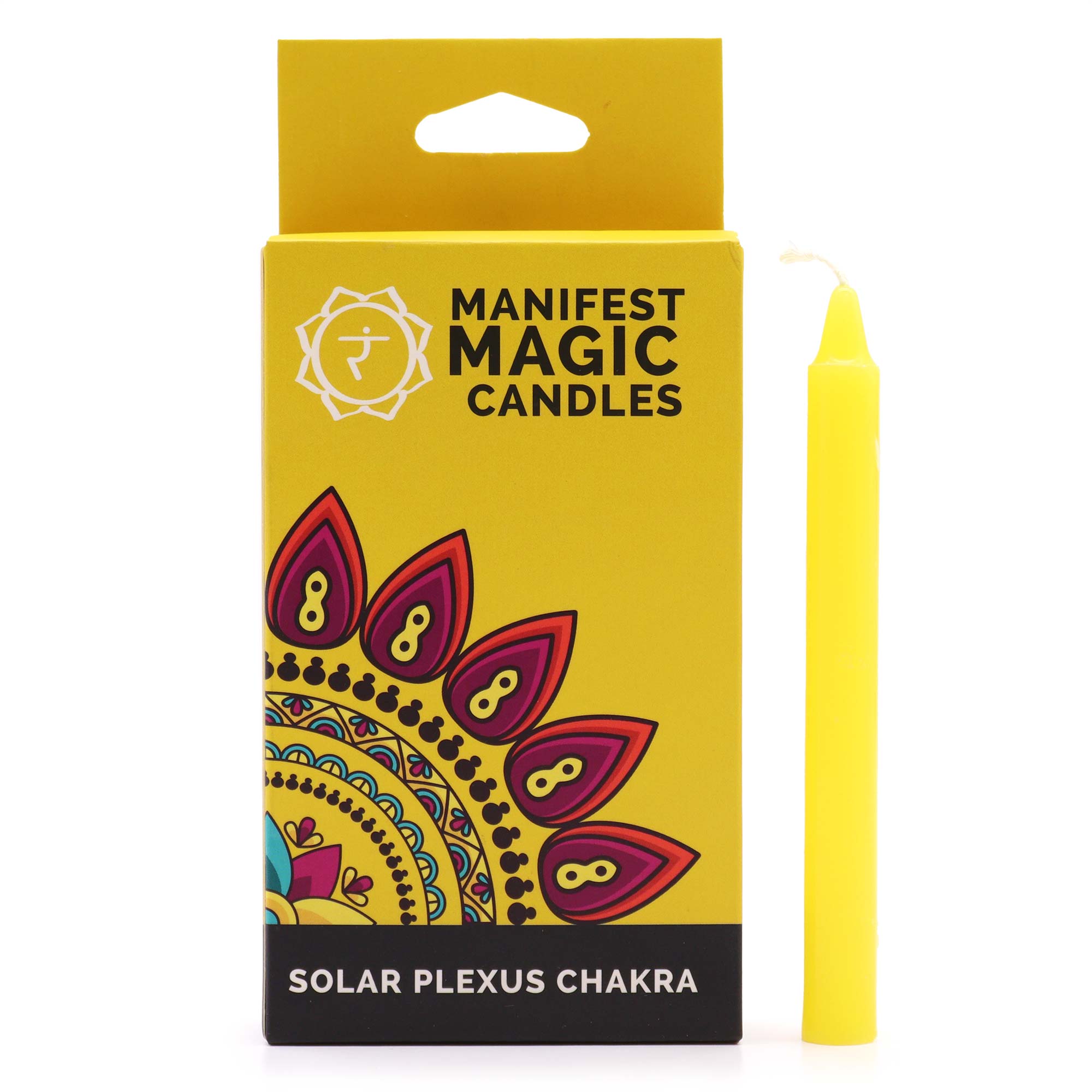 Manifest Magic Candles (pack of 12) - Yellow - Solar Plexus Chakra - 1 Piece (MMC-03)