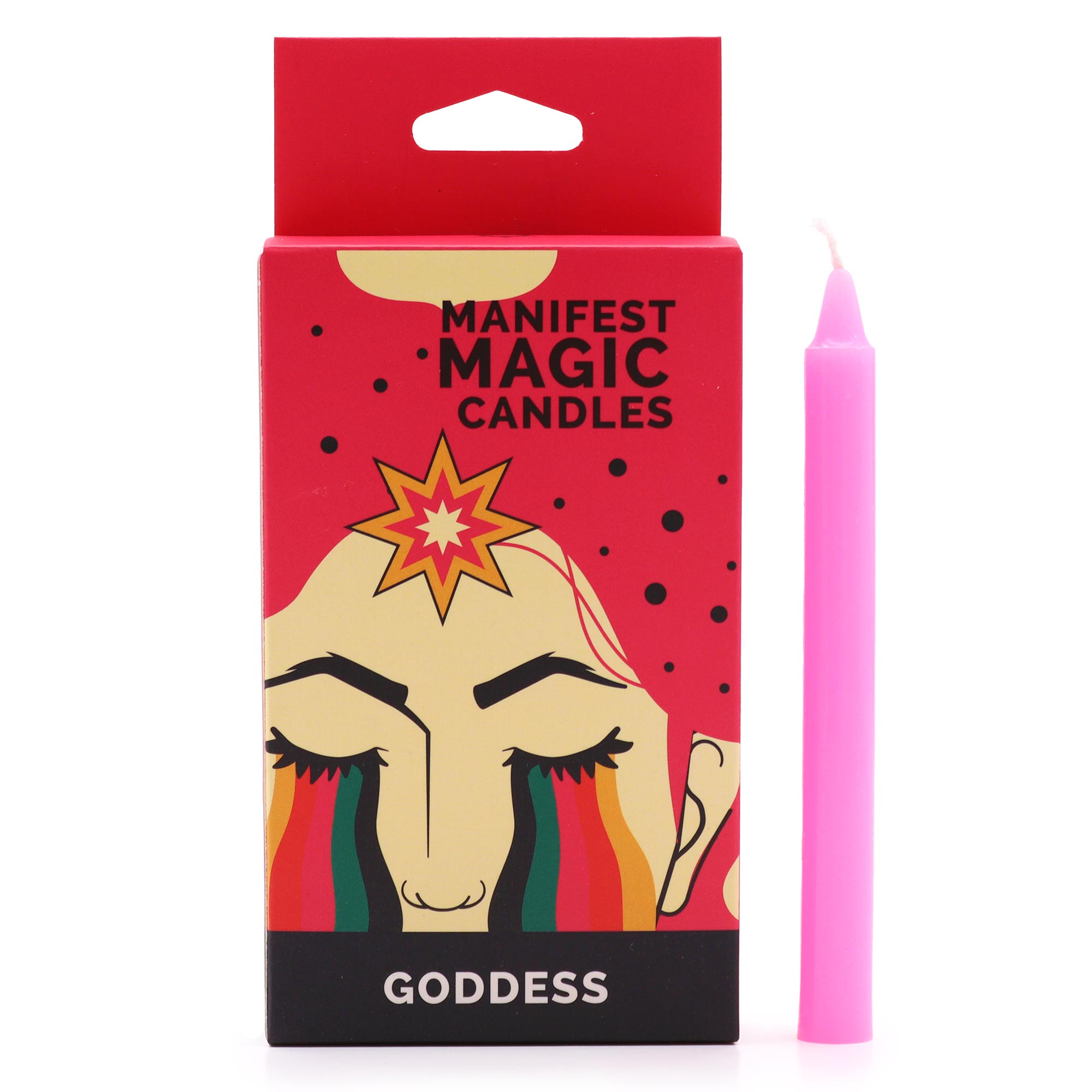 Manifest Magic Candles (pack of 12) - Pink - Goddess - 1 Piece (MMC-08)