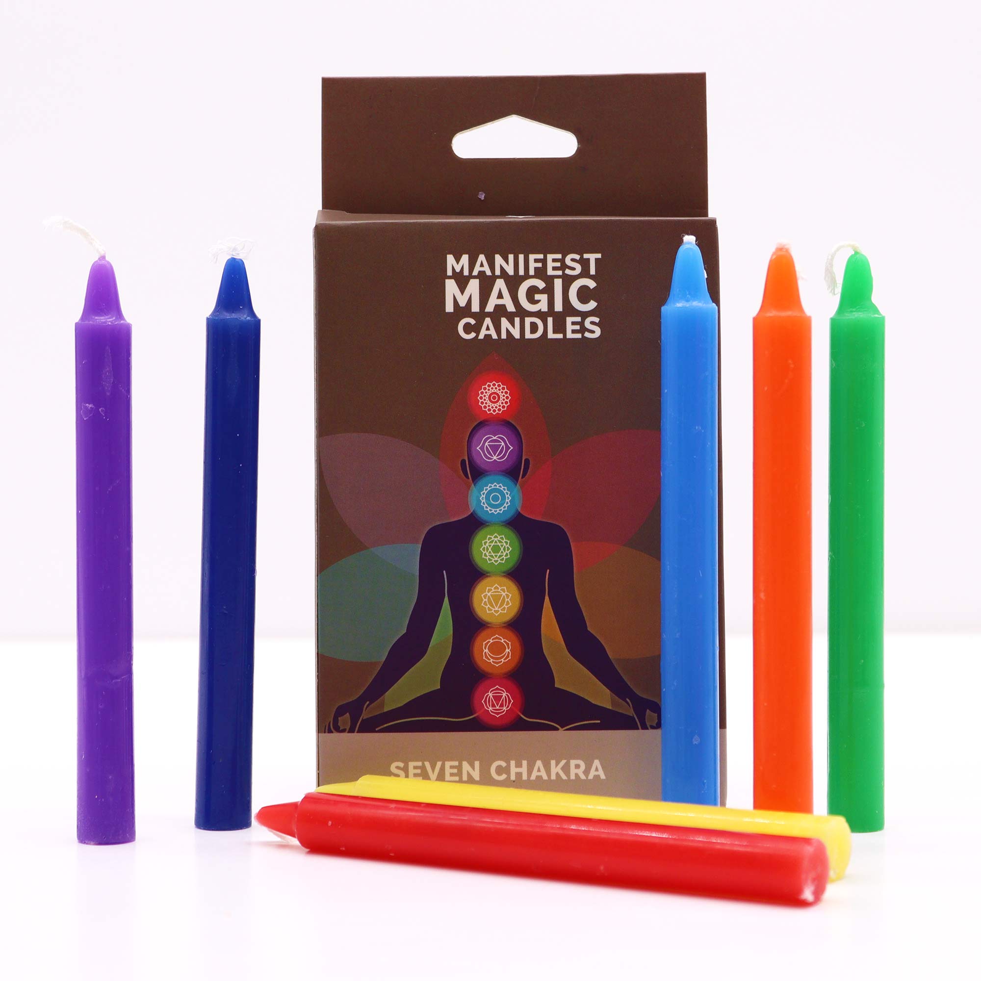 Seven Chakra Manifest Candles (pack of 7) - 1 Piece (MMC-11)