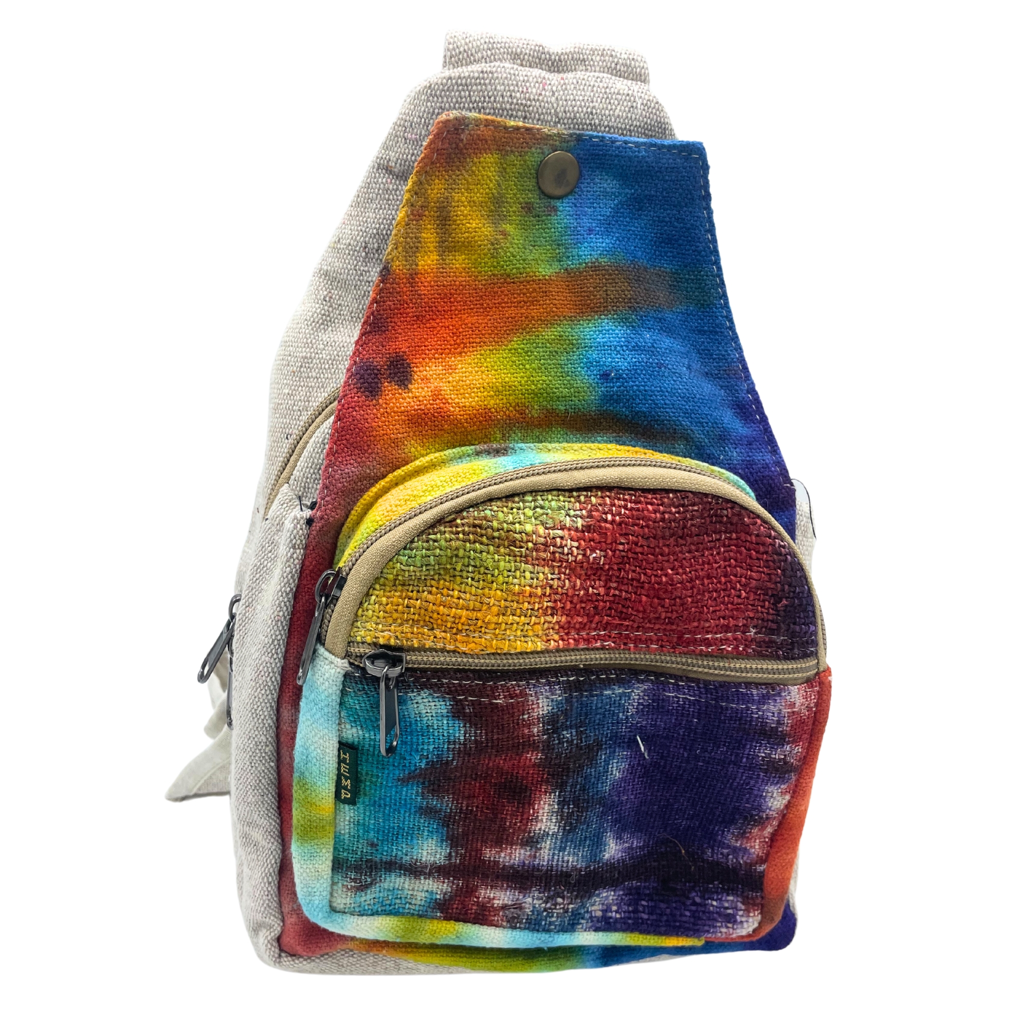 Tiedye Hemp Sling Shoulder Bag - 1 Piece (HempB-26)