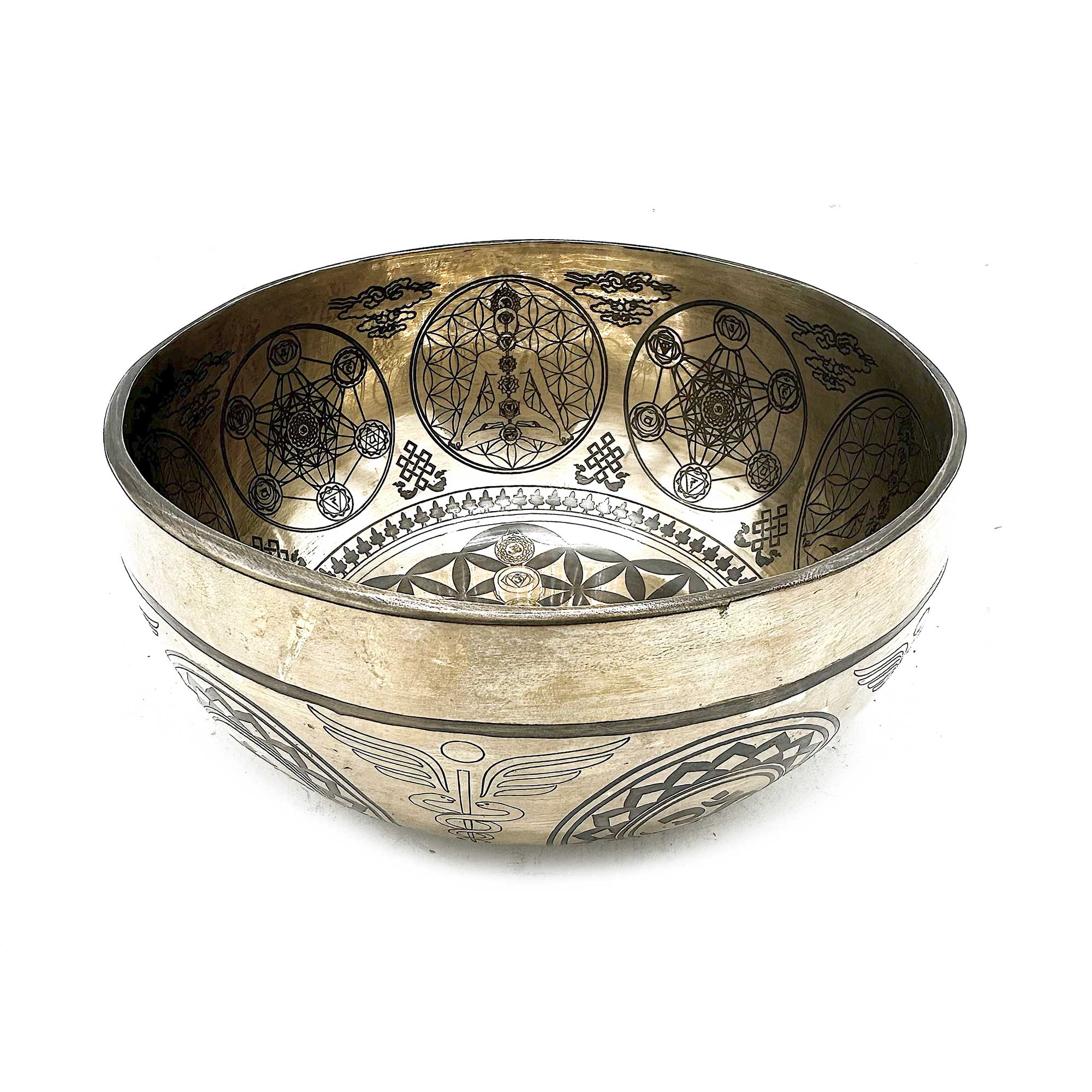 Tibetan Healing Engraved Bowl - 16cm - 7 Chakra - 1 Piece (Tib-102)