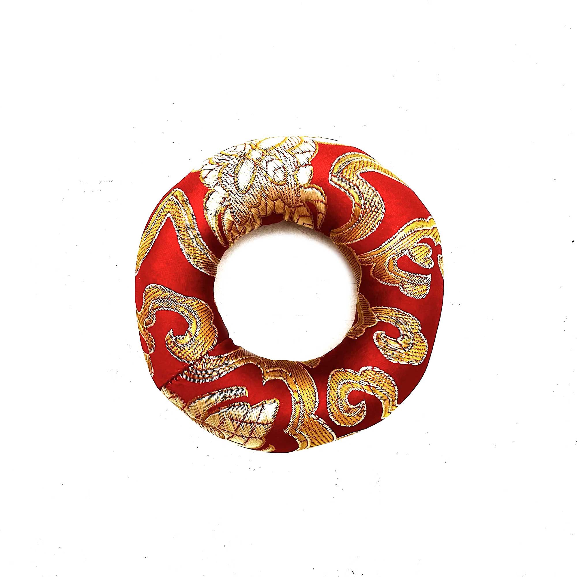 Hoop Cushion 8cm (for 10-12cm Singing Bowl) - Red - 1 Piece (TibA-14)