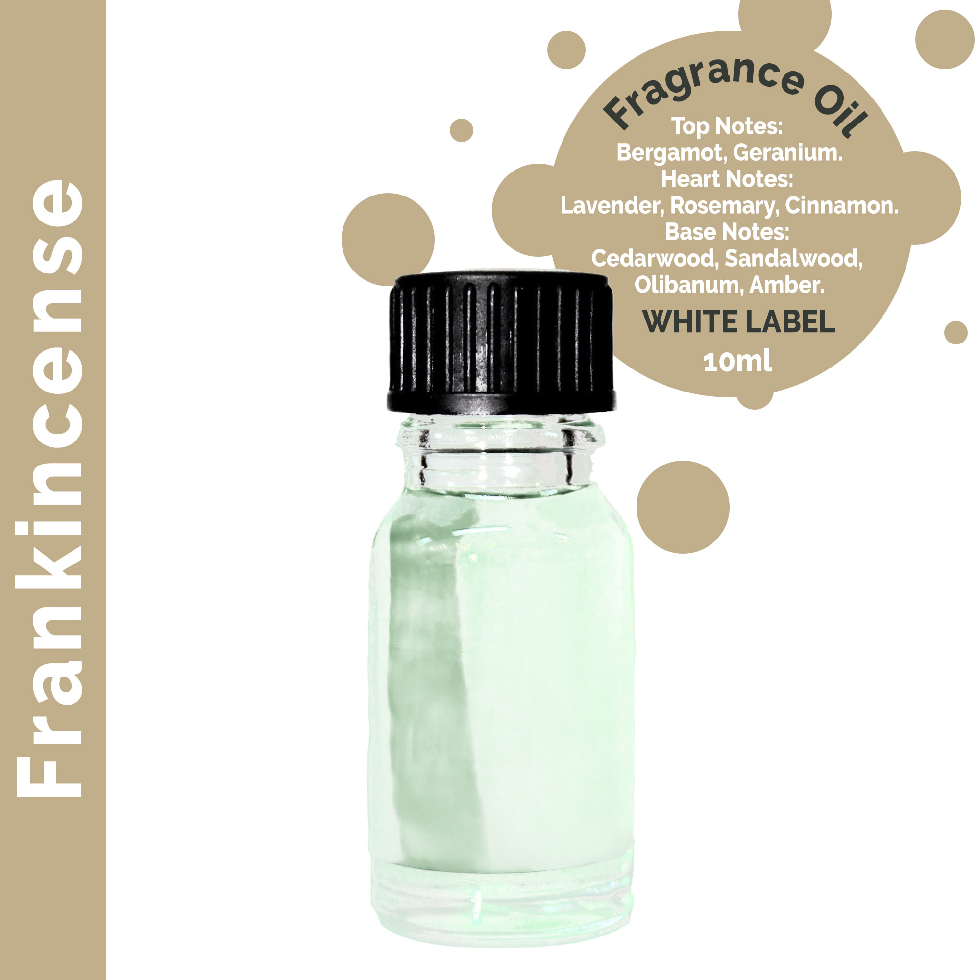 10ml Frankincense Fragrance Oil - UNLABELLED - 1 Piece (ULFO-23)