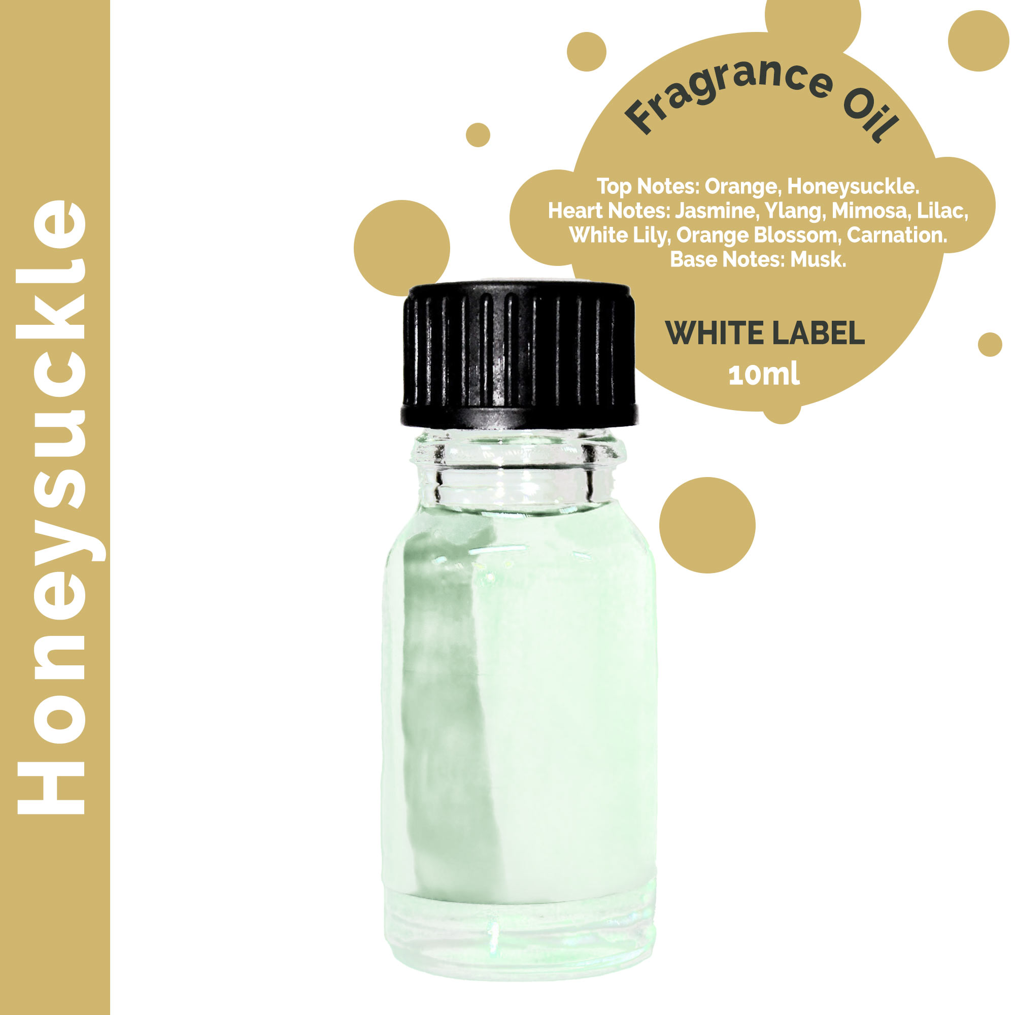 10ml Honeysuckle Fragrance Oil - UNLABELLED - 1 Piece (ULFO-29)