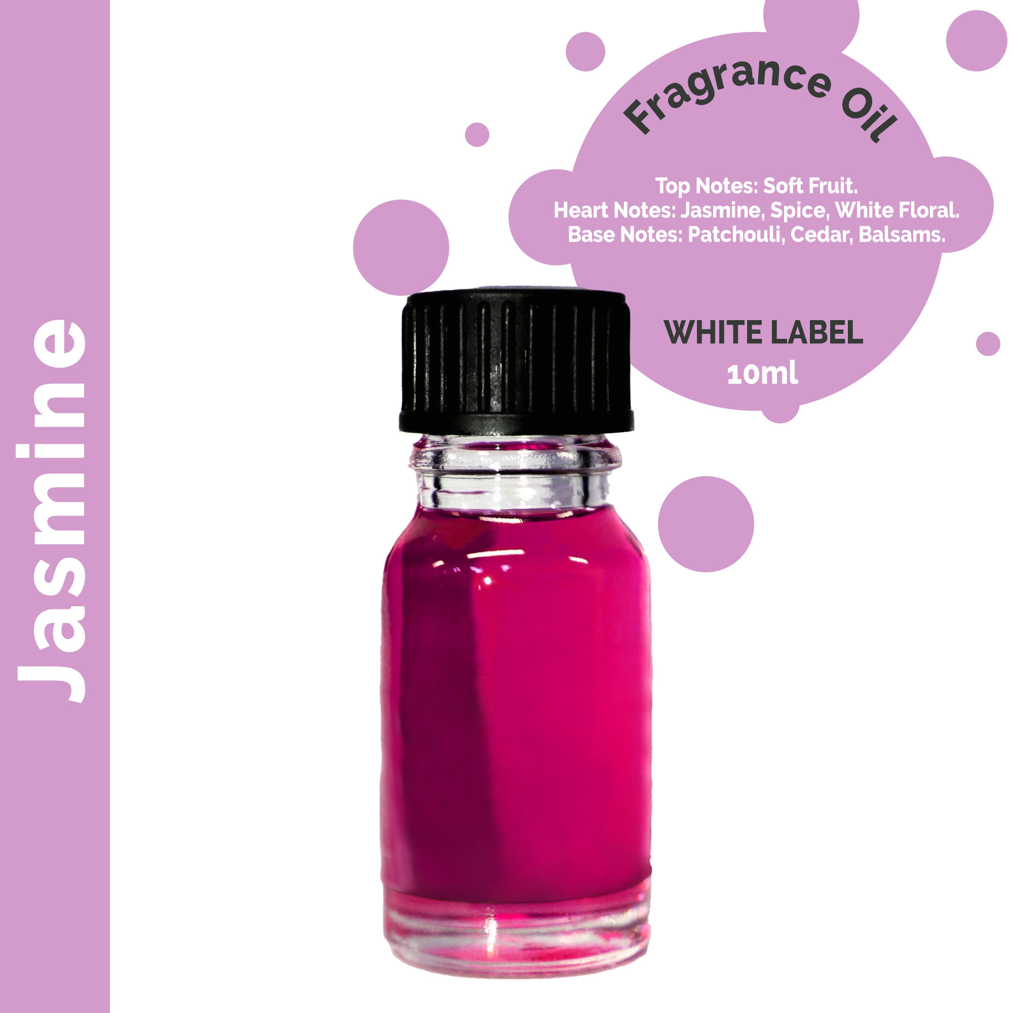 10ml Jasmine Fragrance Oil - UNLABELLED - 1 Piece (ULFO-32)