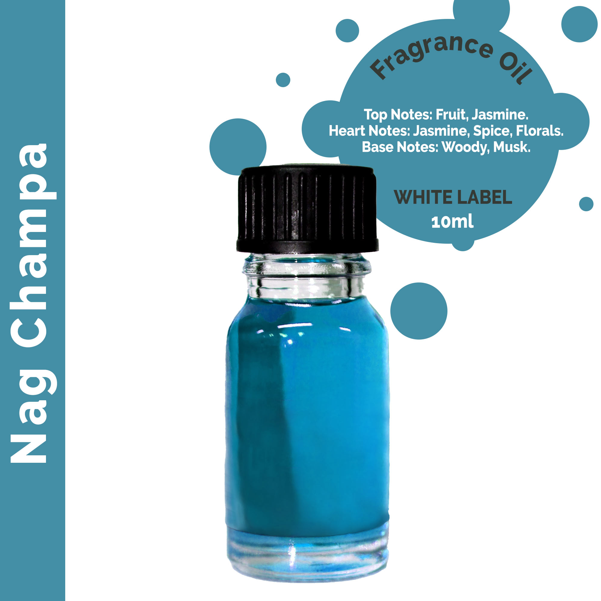 10ml Nag Champa Fragrance Oil - UNLABELLED - 1 Piece (ULFO-42)
