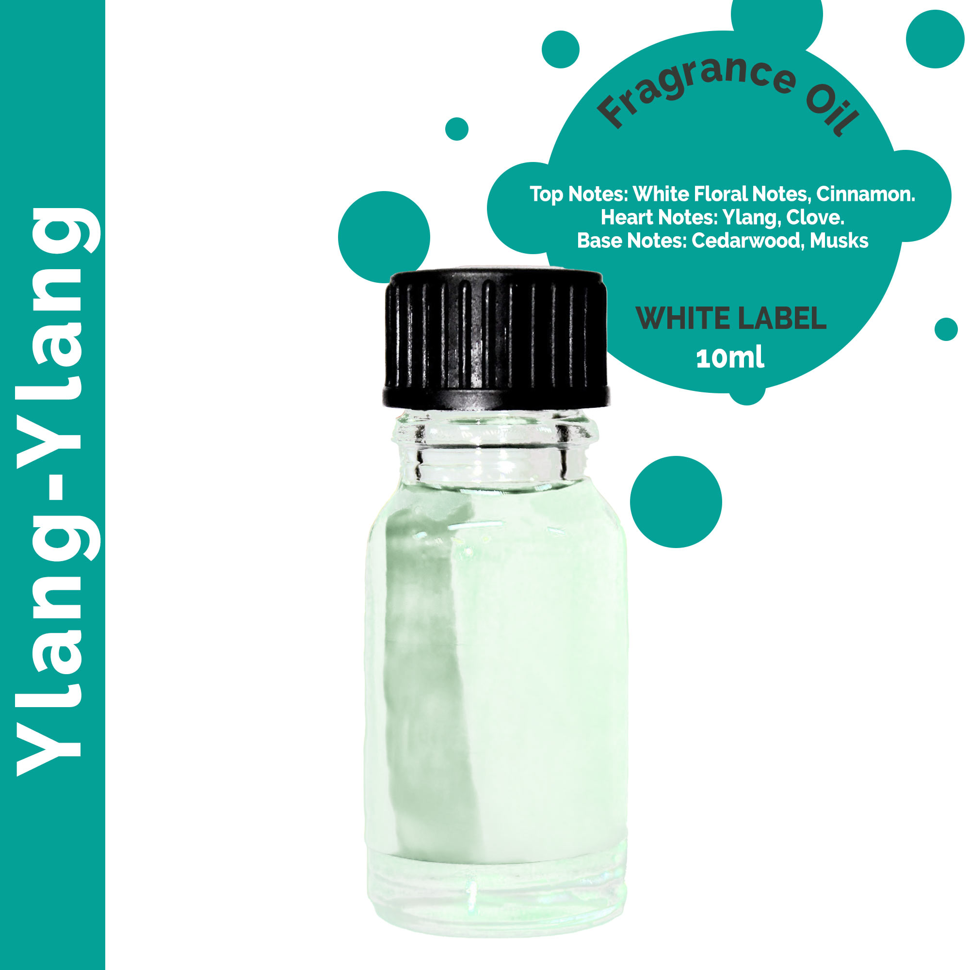 10ml Ylang-Ylang Fragrance Oil - UNLABELLED - 1 Piece (ULFO-66)