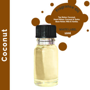 10 ml Coconut Fragrance Oil - UNLABELLED - 1 Piece (ULFO-84)