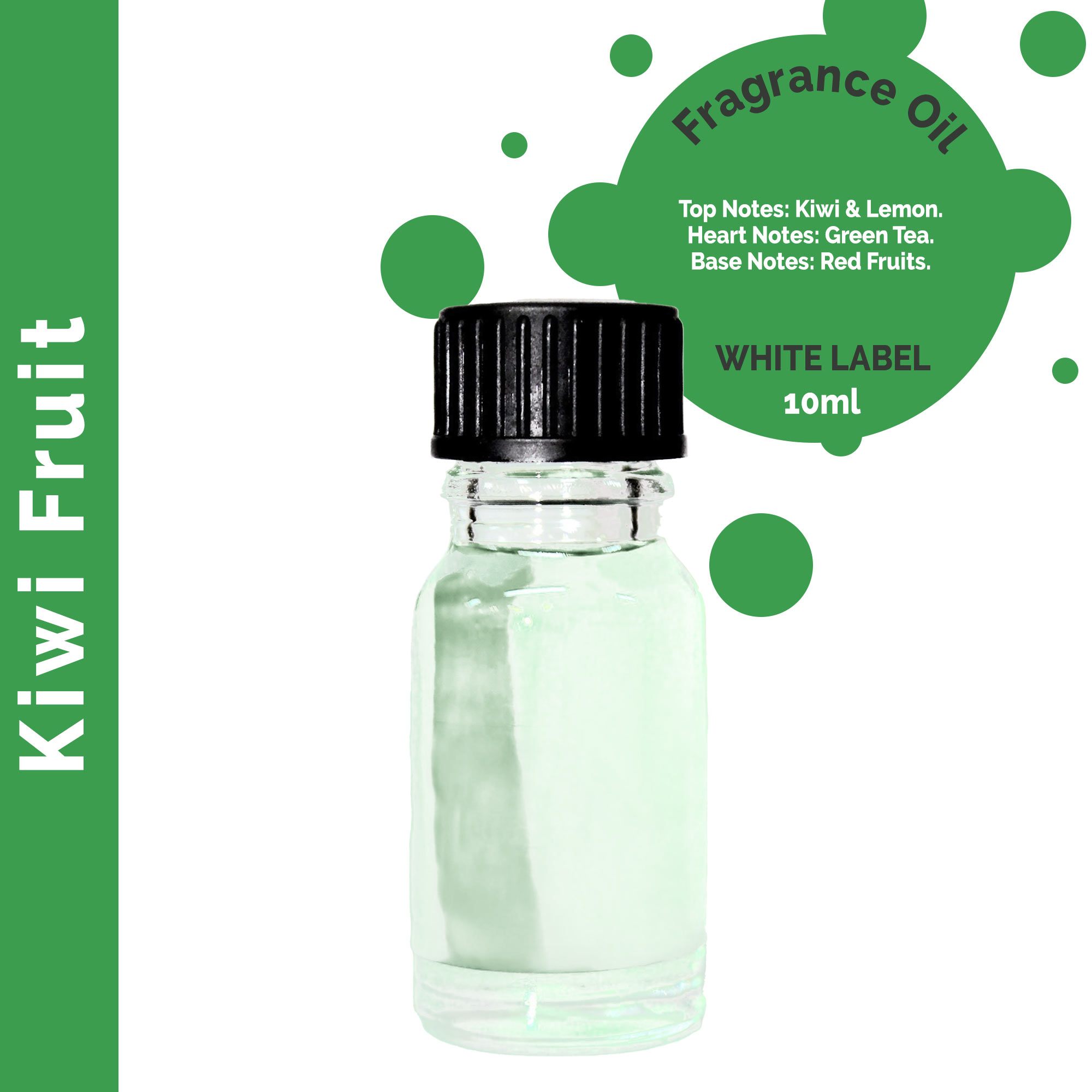 10ml Kiwi Fruit Fragrance Oil 10ml - UNLABELLED - 1 Piece (ULFO-89)