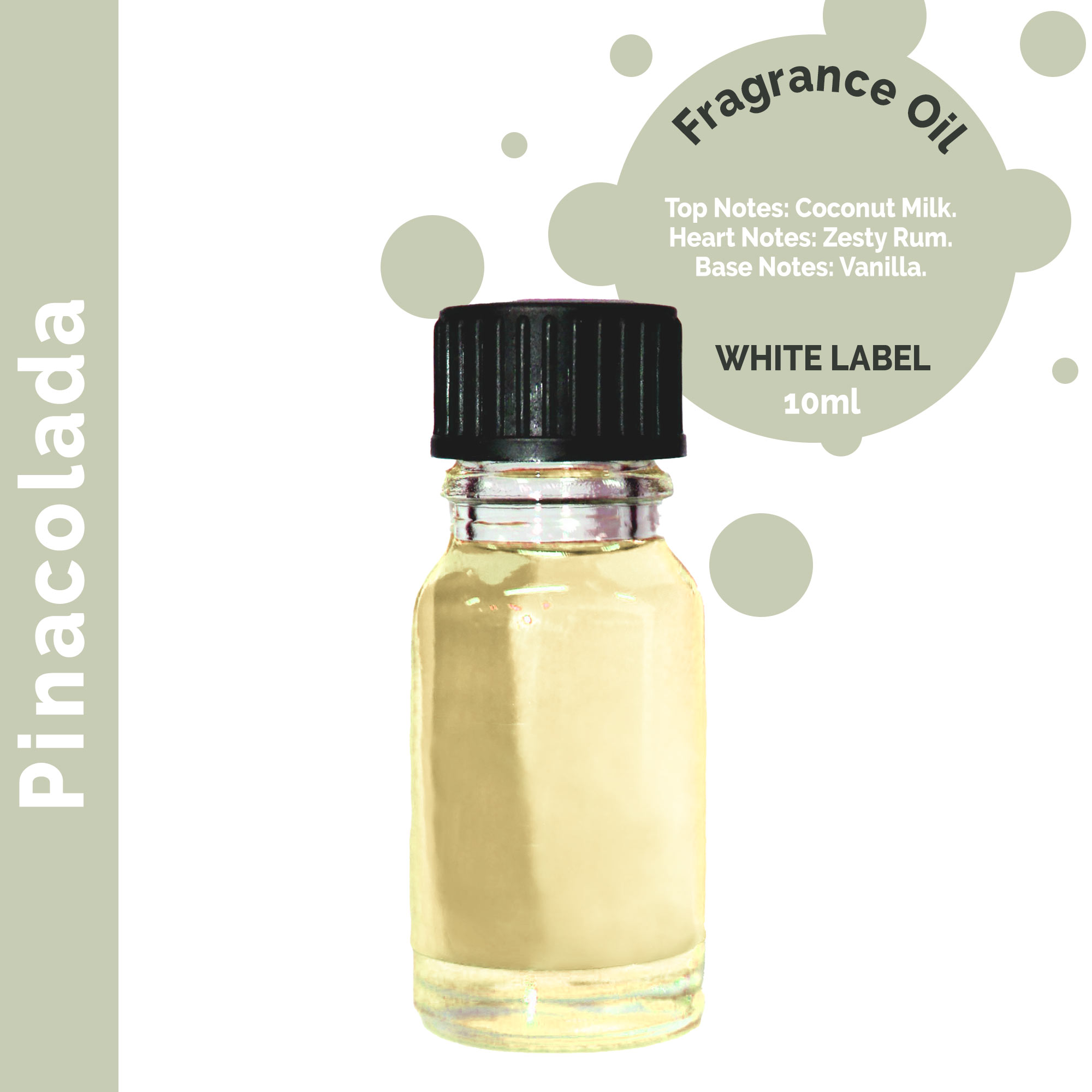 10ml Pinacolada Fragrance Oil 10ml - UNLABELLED - 1 Piece (ULFO-94)